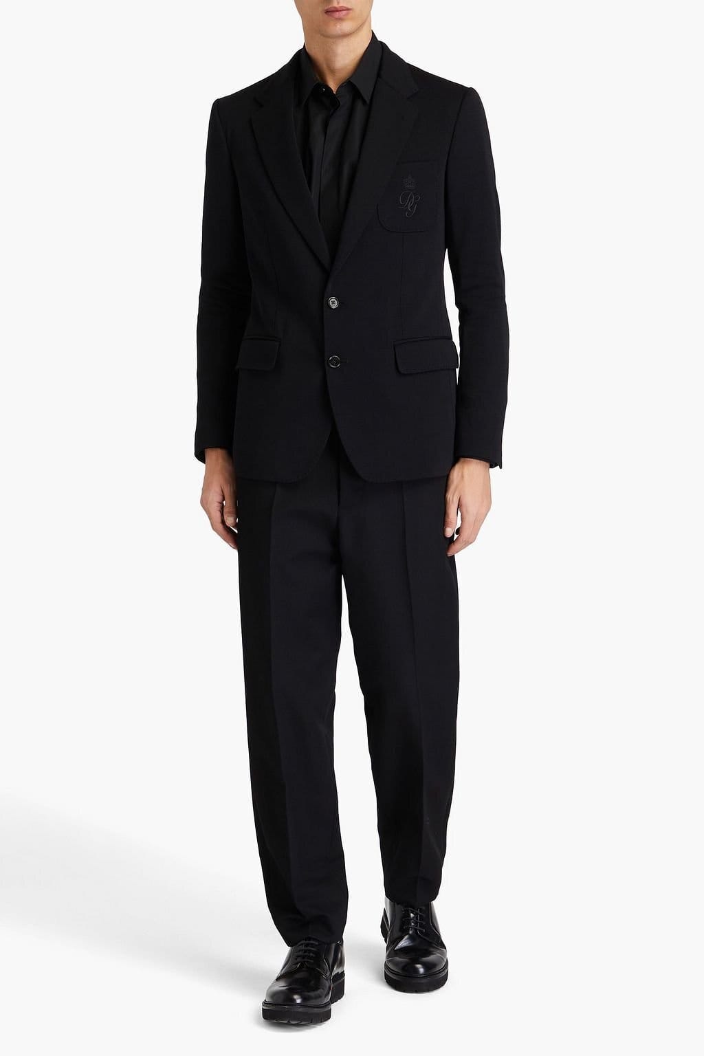 Dolce & Gabbana Embroidered Logo Blazer