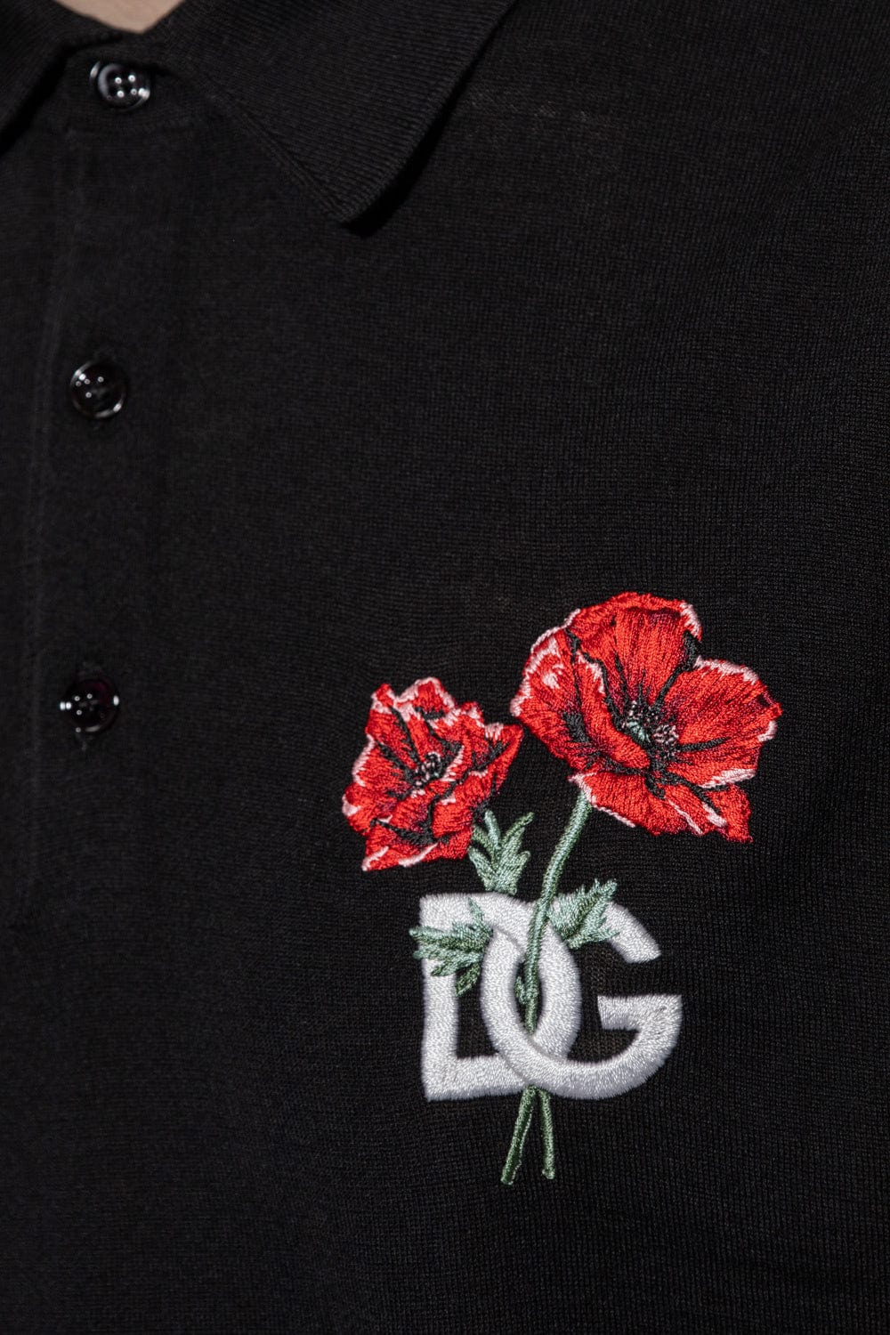 Dolce & Gabbana Embroidered Logo Short-Sleeve Polo Shirt