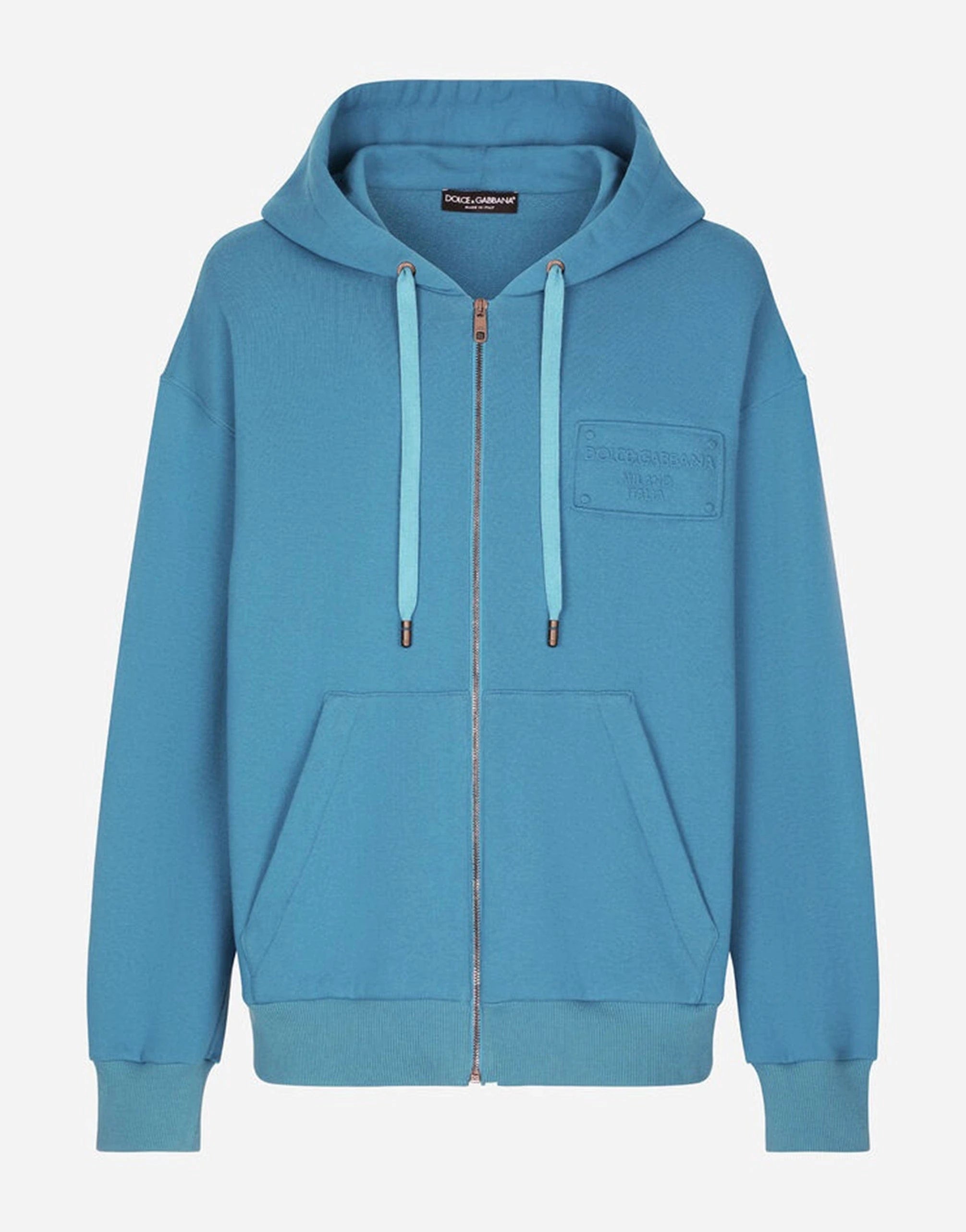 Dolce & Gabbana Embroidered-Logo Zipped Hoodie