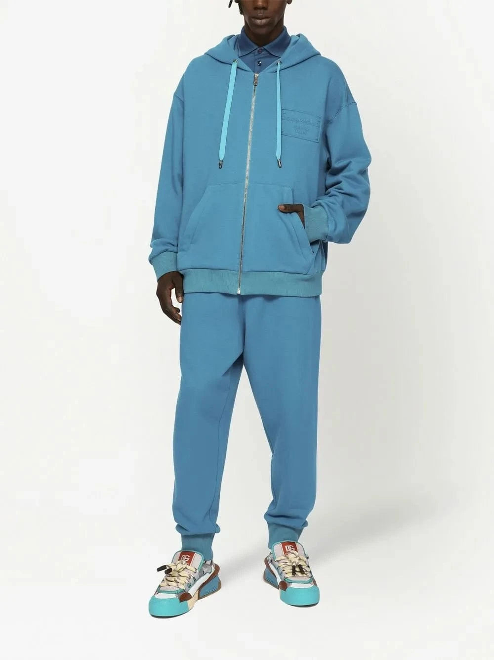 Dolce & Gabbana Embroidered-Logo Zipped Hoodie