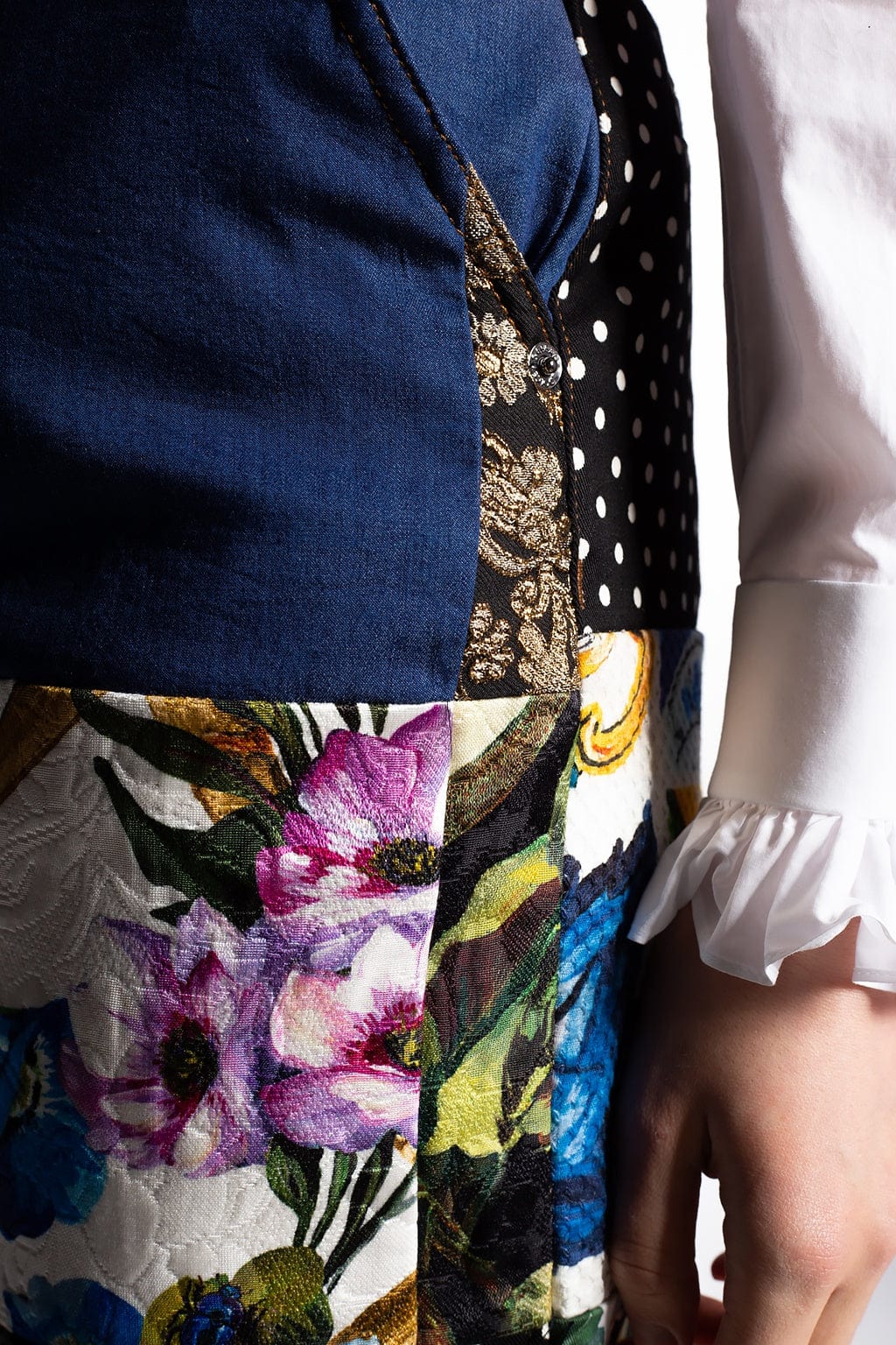 Dolce & Gabbana Embroidered Patchwork Jeans