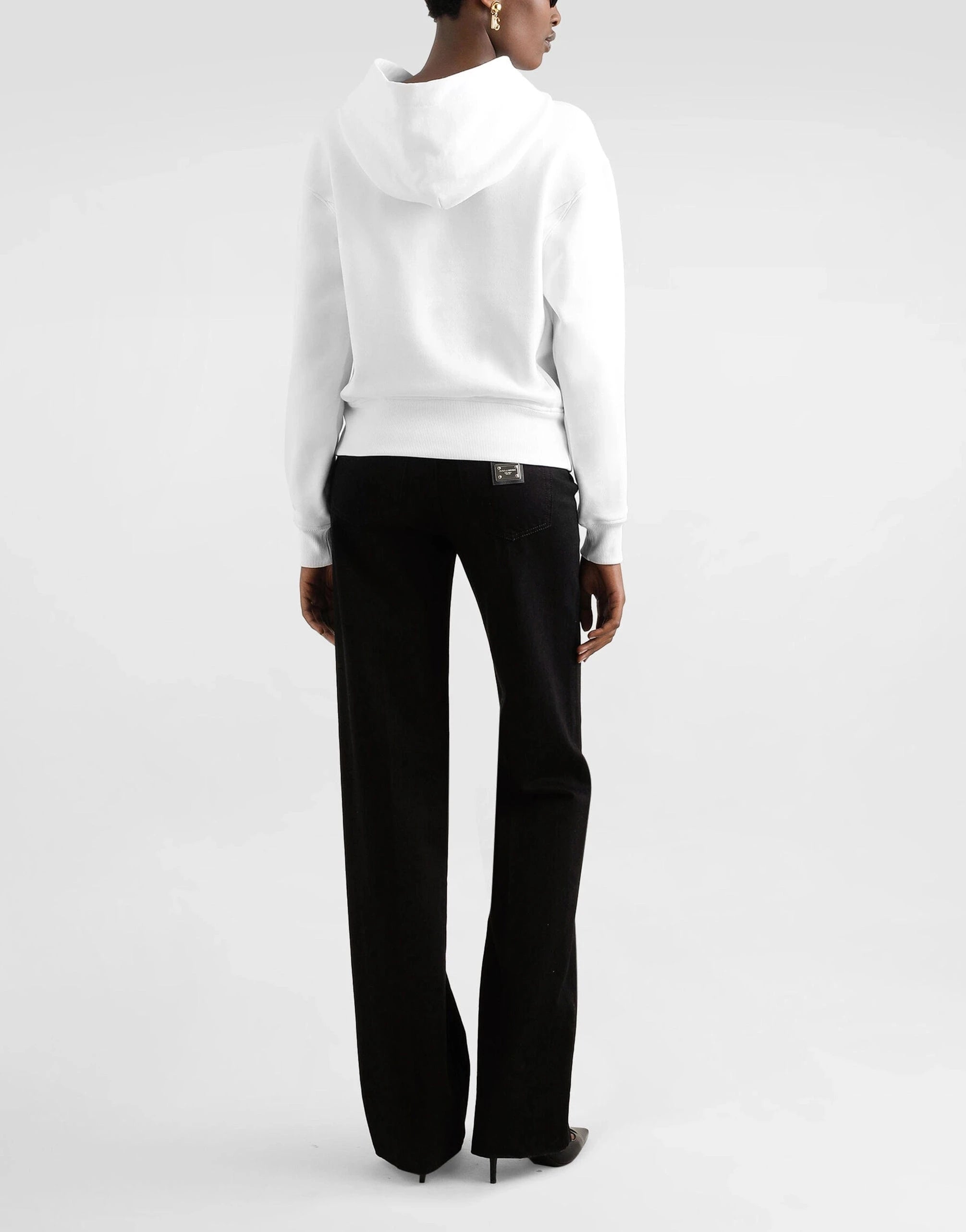 Dolce & Gabbana Embroidery Logo Cotton Hoodie