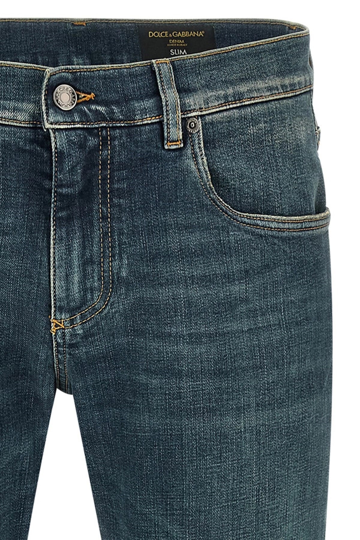 Dolce & Gabbana Dolce & Gabbana Essential Stone-Washed Low-Waist Jeans