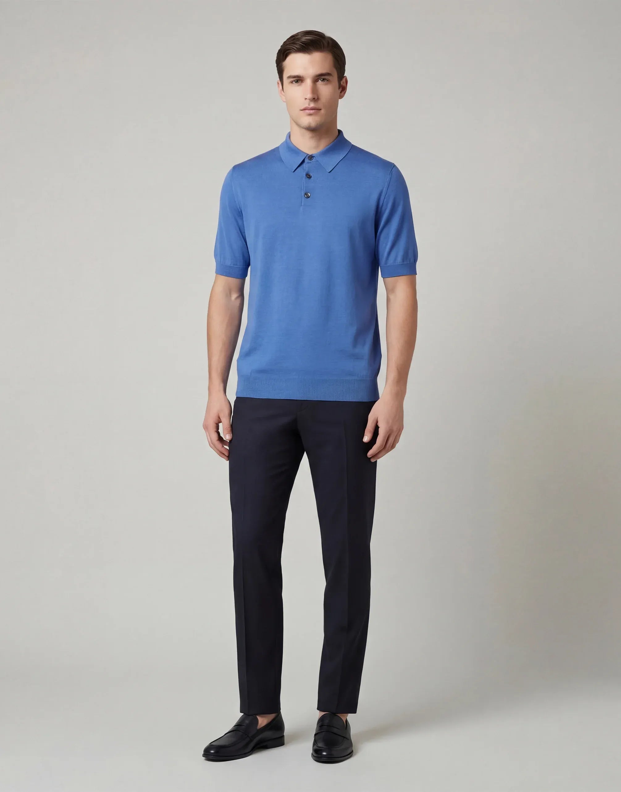 Extra-fine Cashmere Polo-Shirt - alternate view