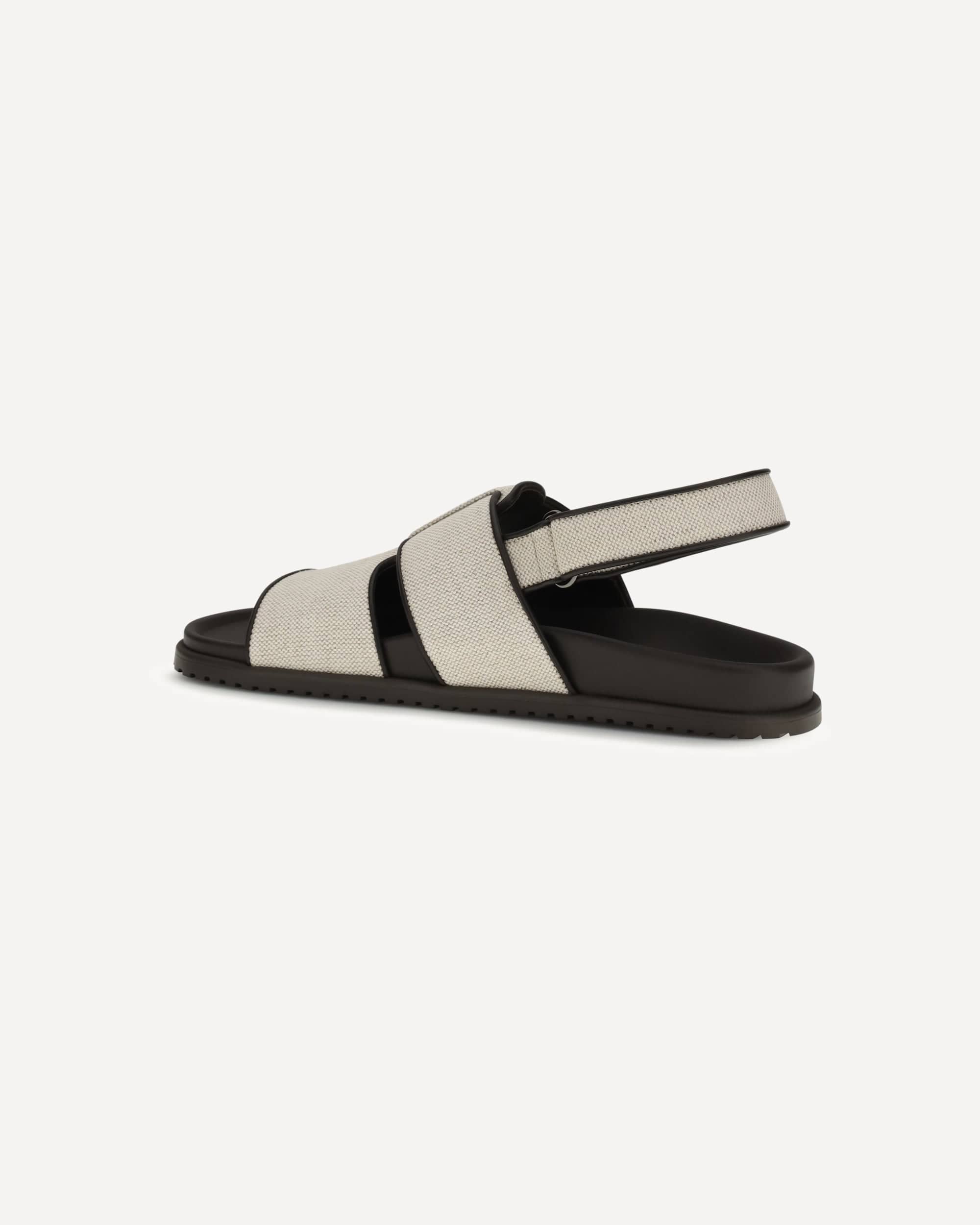Dolce & Gabbana Fabric And Leather Sandals