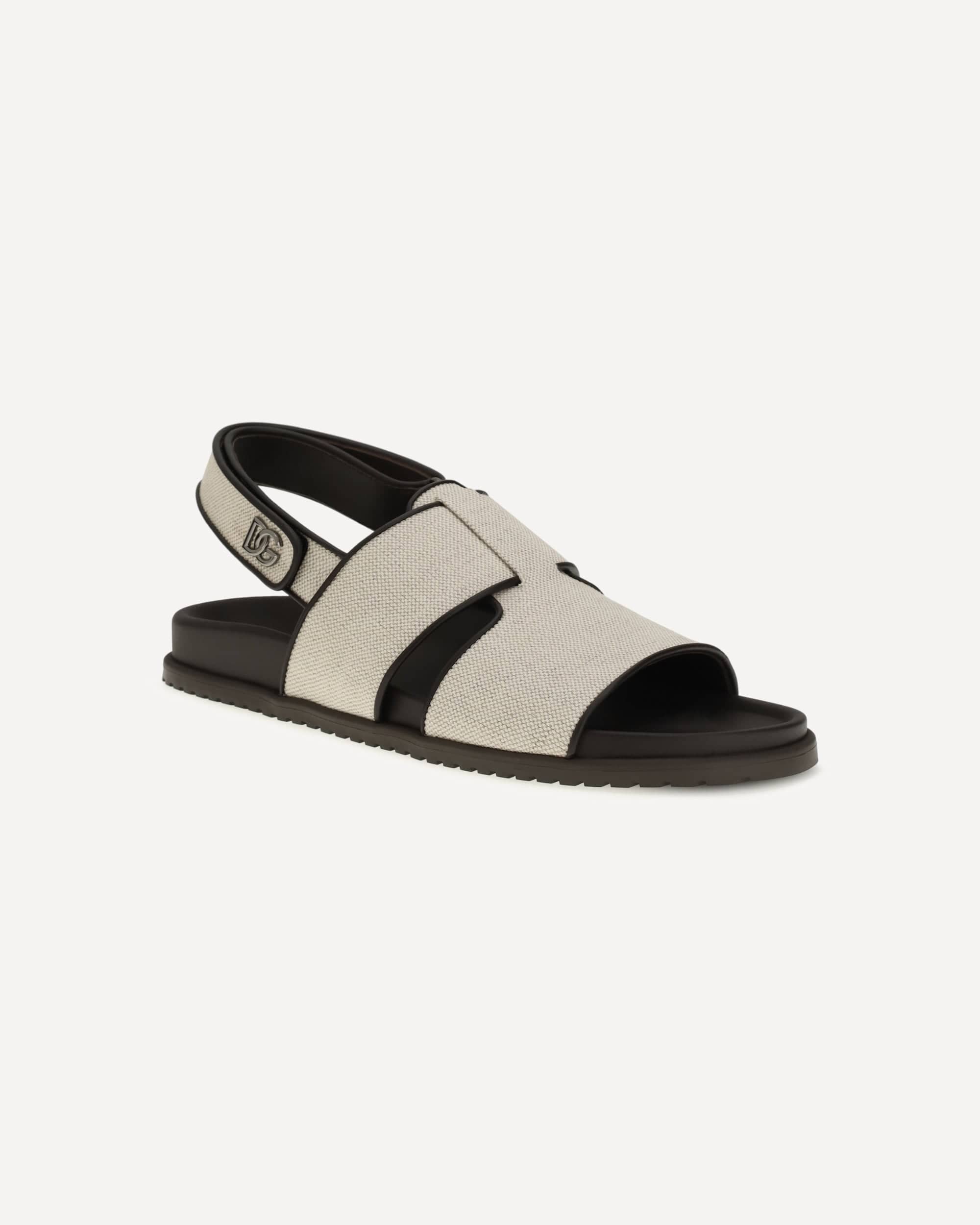 Dolce & Gabbana Fabric And Leather Sandals - alternate view