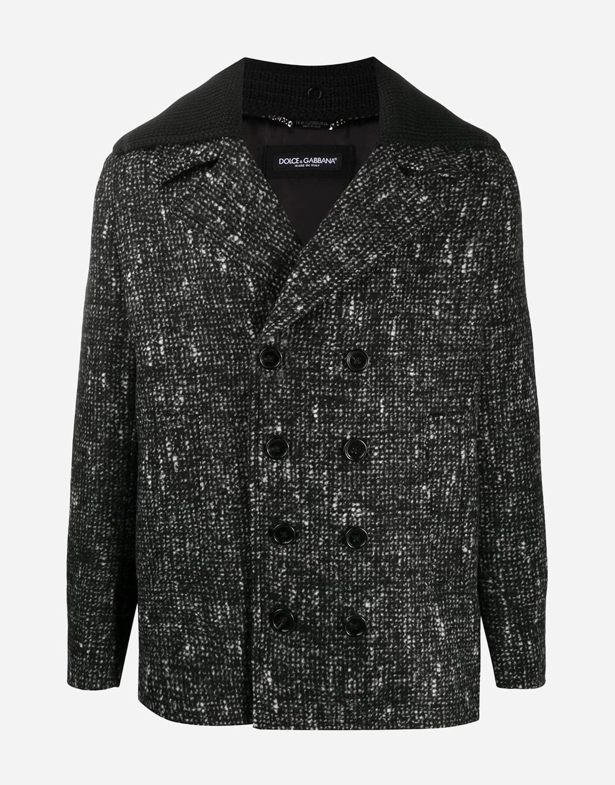 Dolce & Gabbana Fantasia Check Wool Coat