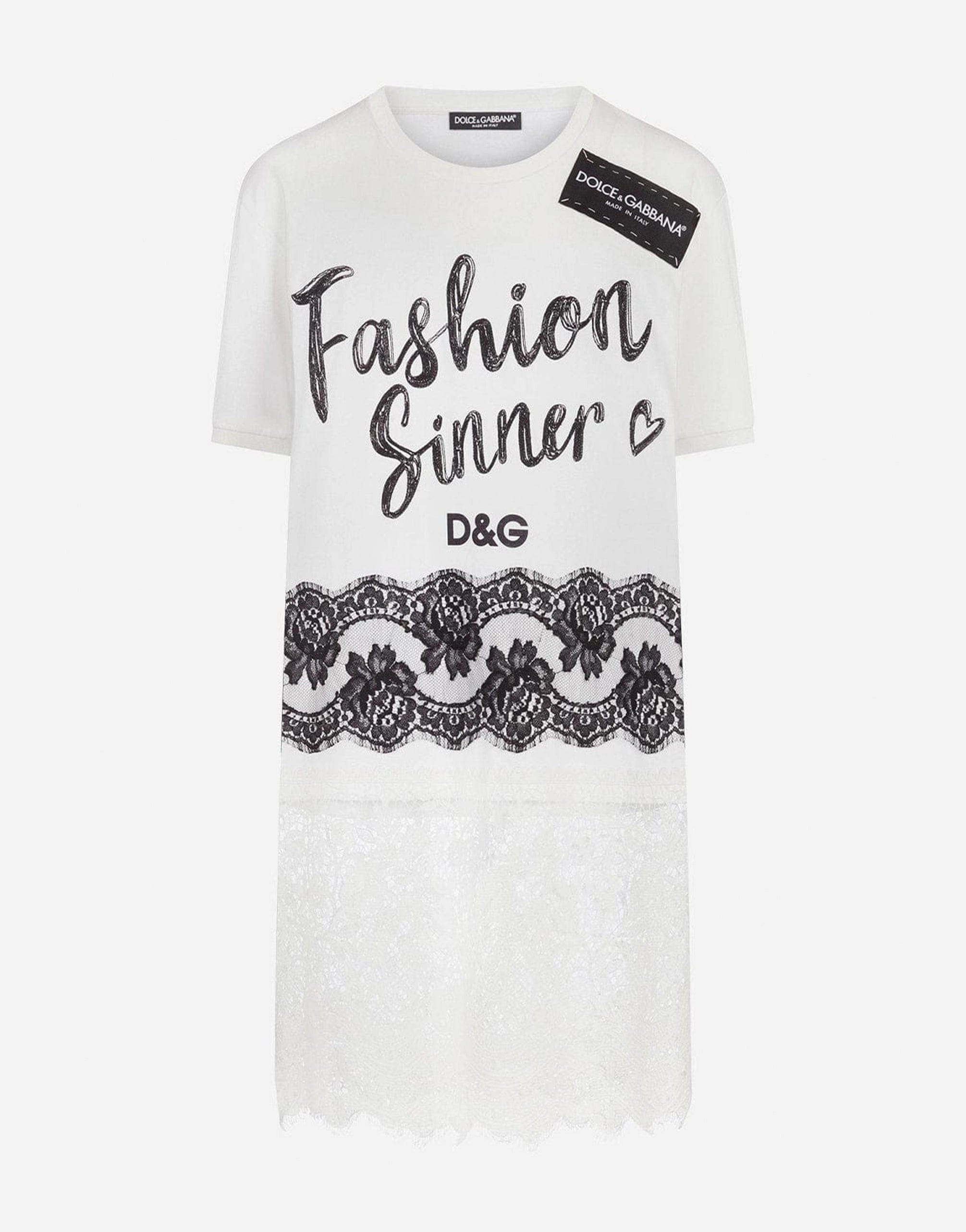 Dolce & Gabbana Fashion Sinner Crewneck T-Shirt