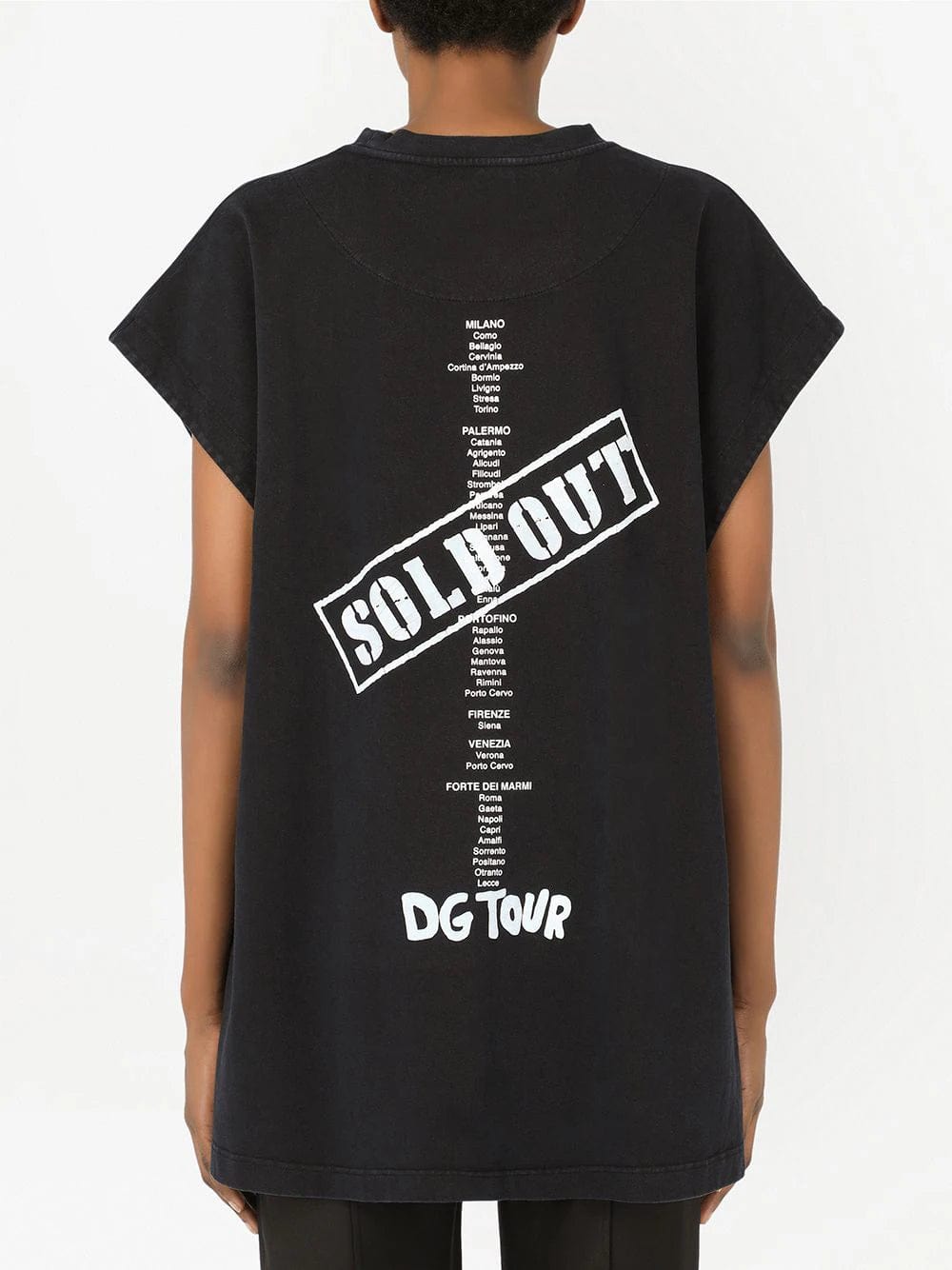 Dolce & Gabbana Fashion Tour Step-Hem T-Shirt