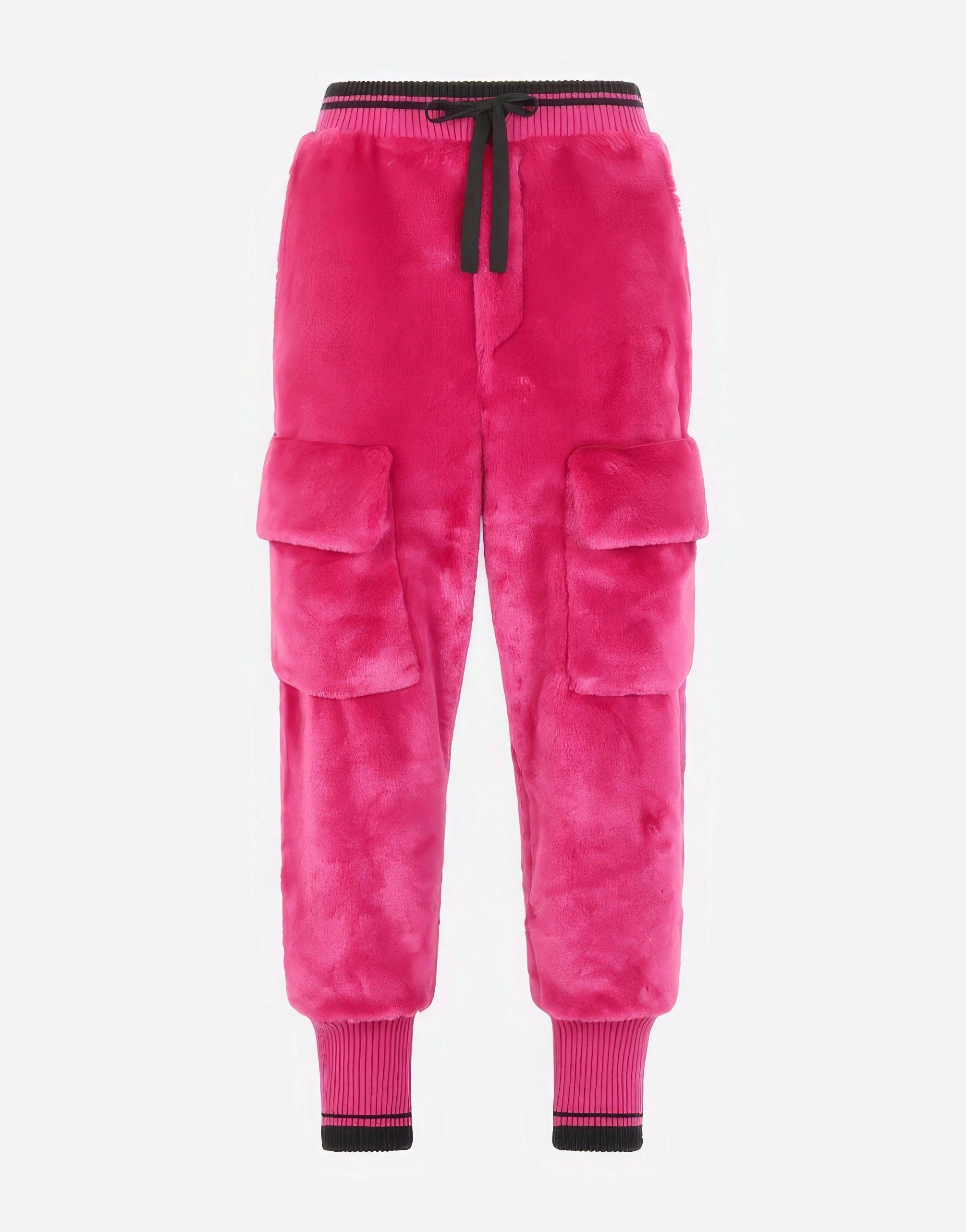 Dolce & Gabbana Faux Fur Jogging Pants