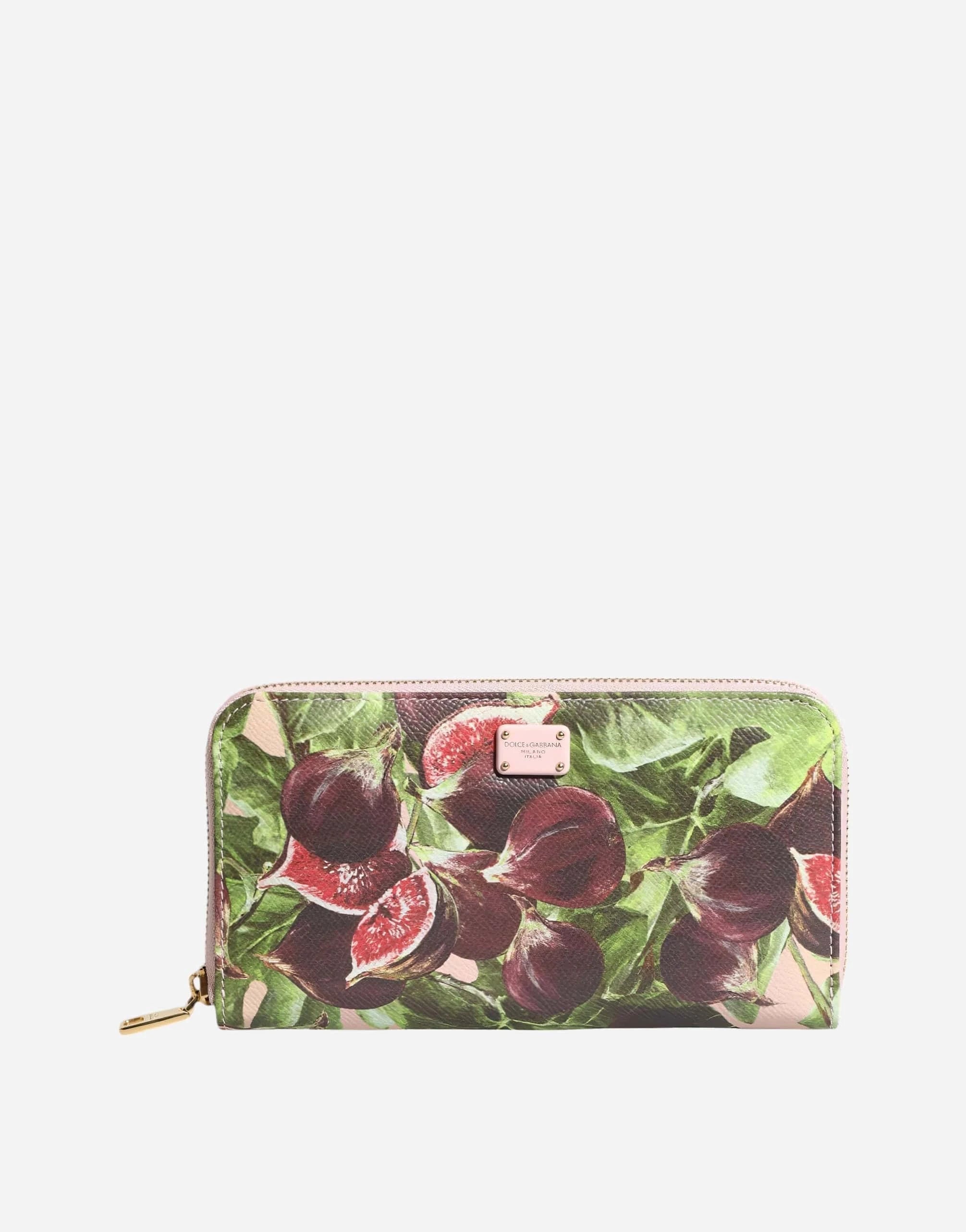 Dolce & Gabbana Fig-Print Continental Wallet