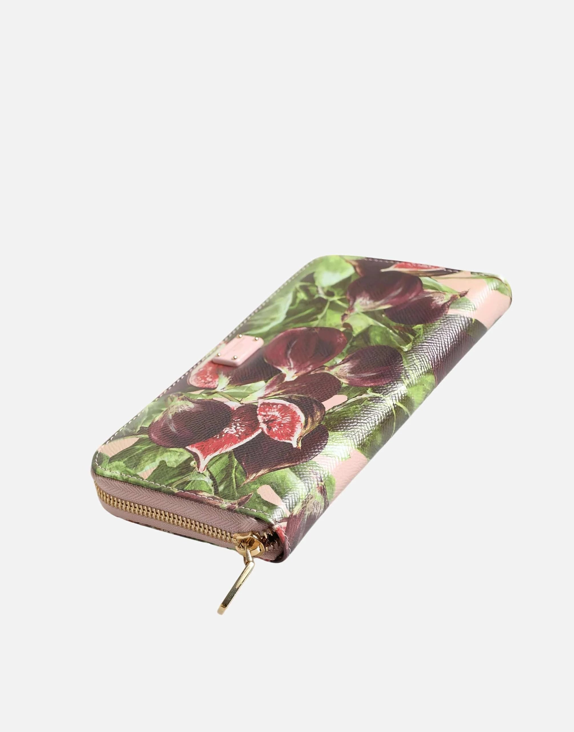 Dolce & Gabbana Fig-Print Continental Wallet