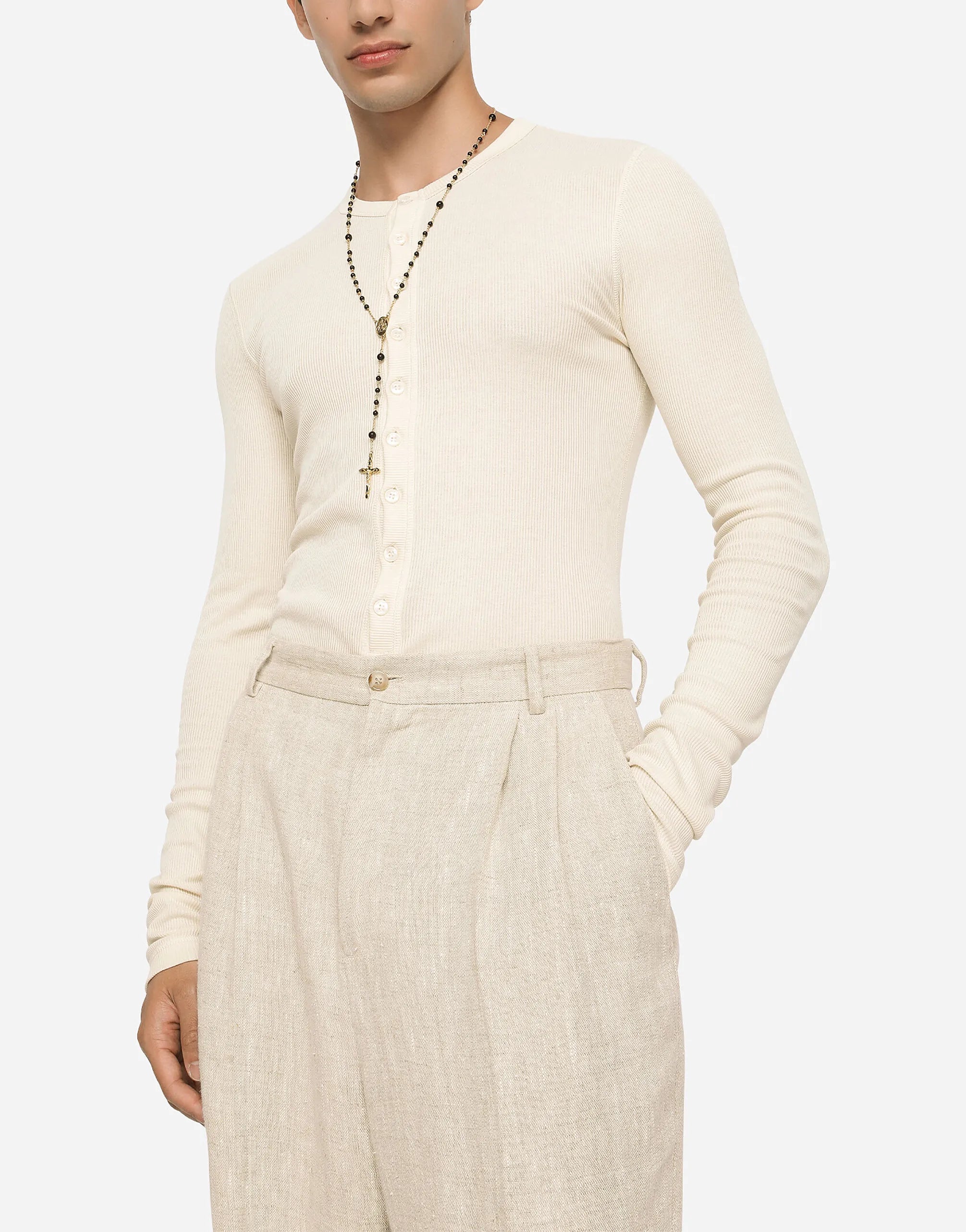 Dolce & Gabbana Dolce & Gabbana Fine-Rib Cotton Jersey Sweatshirt
