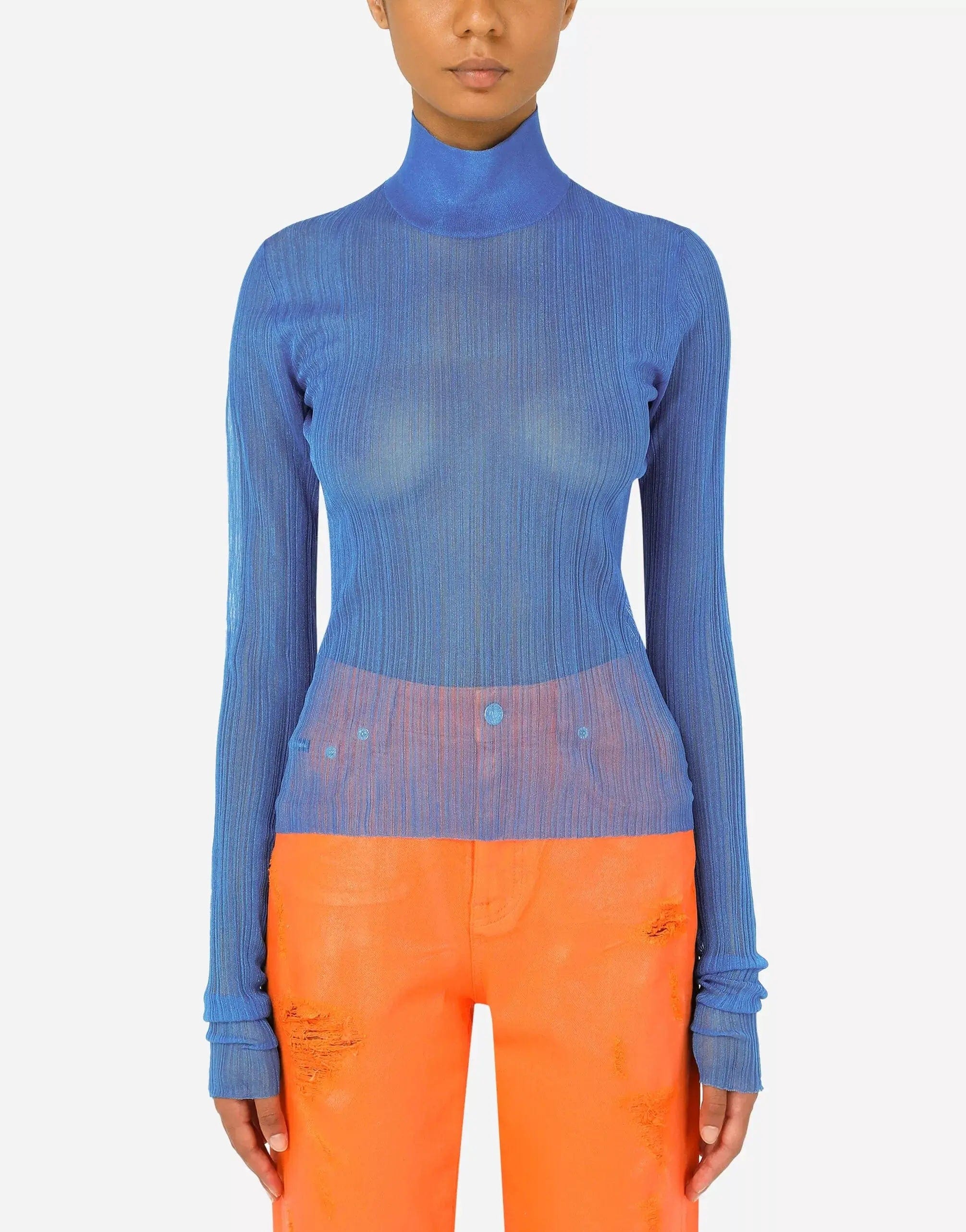 Dolce & Gabbana Fine-Rib Turtle-Neck Sweater