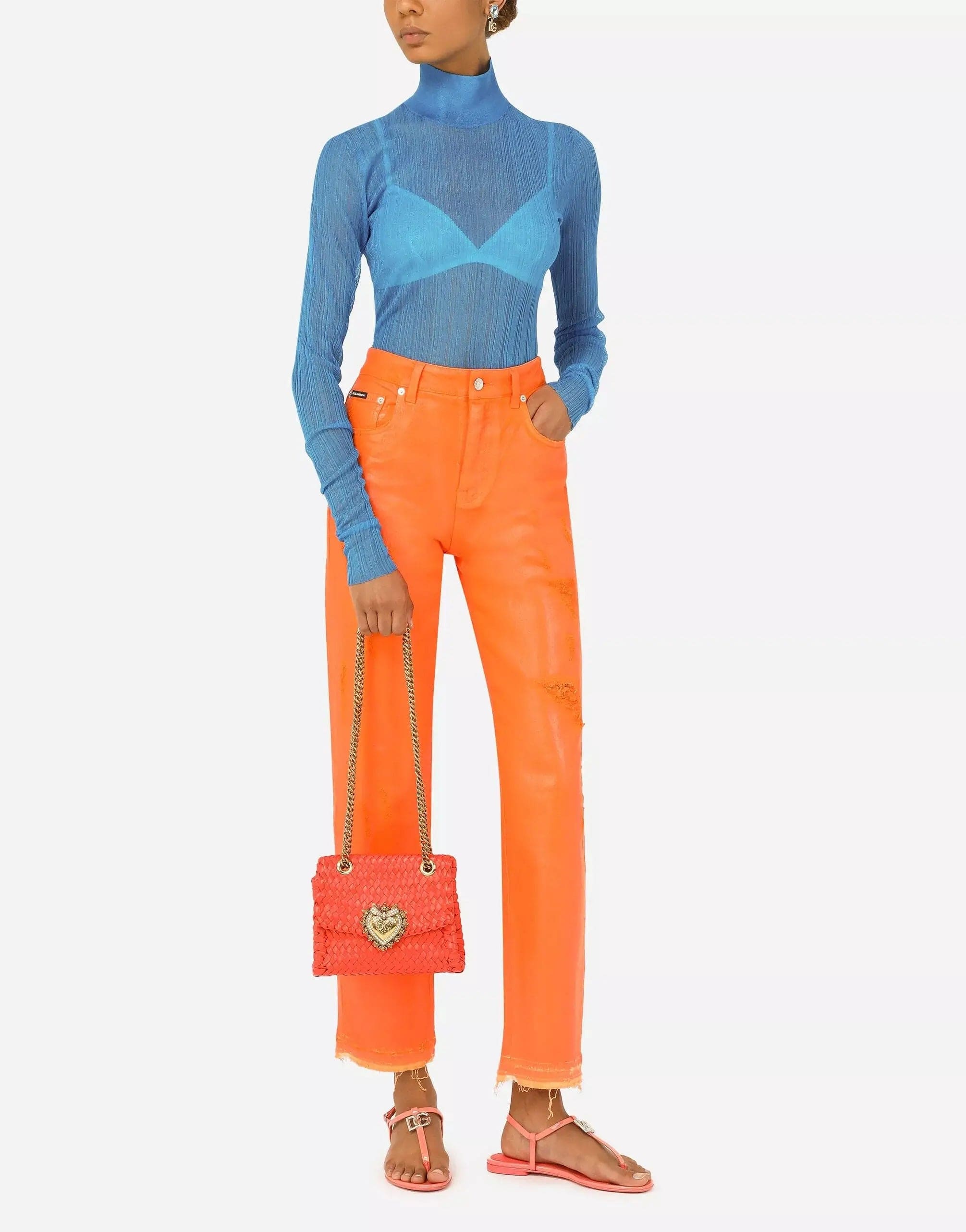 Dolce & Gabbana Fine-Rib Turtle-Neck Sweater