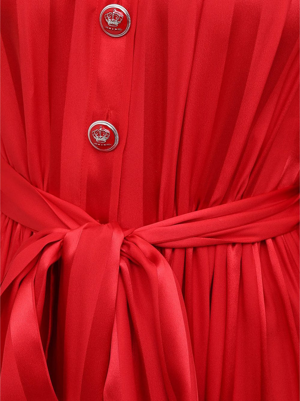 Dolce & Gabbana Flared Collared Striped Dress