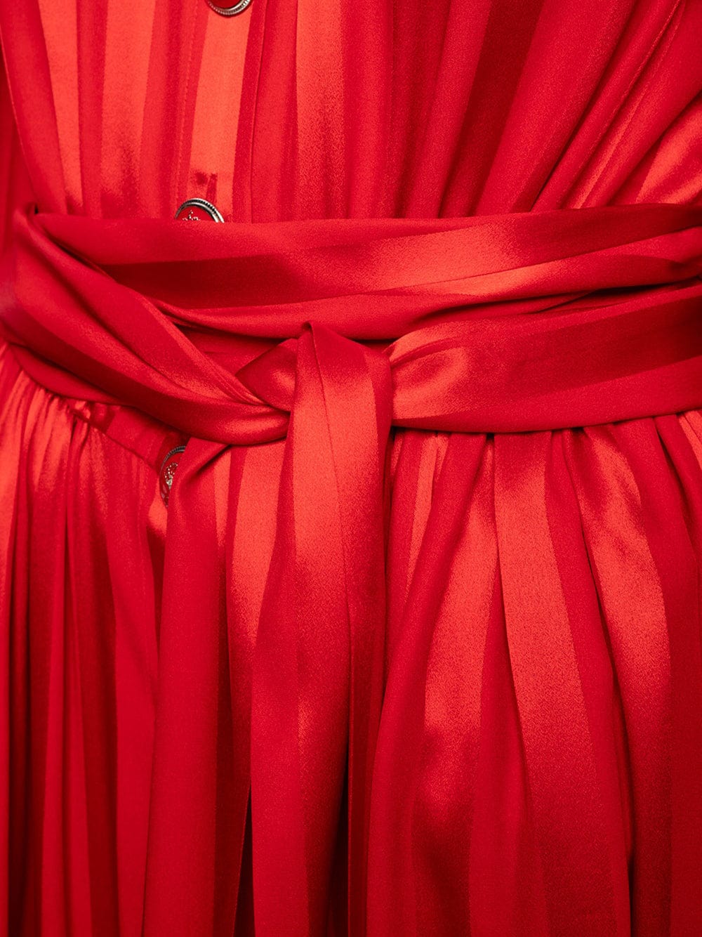 Dolce & Gabbana Flared Collared Striped Dress