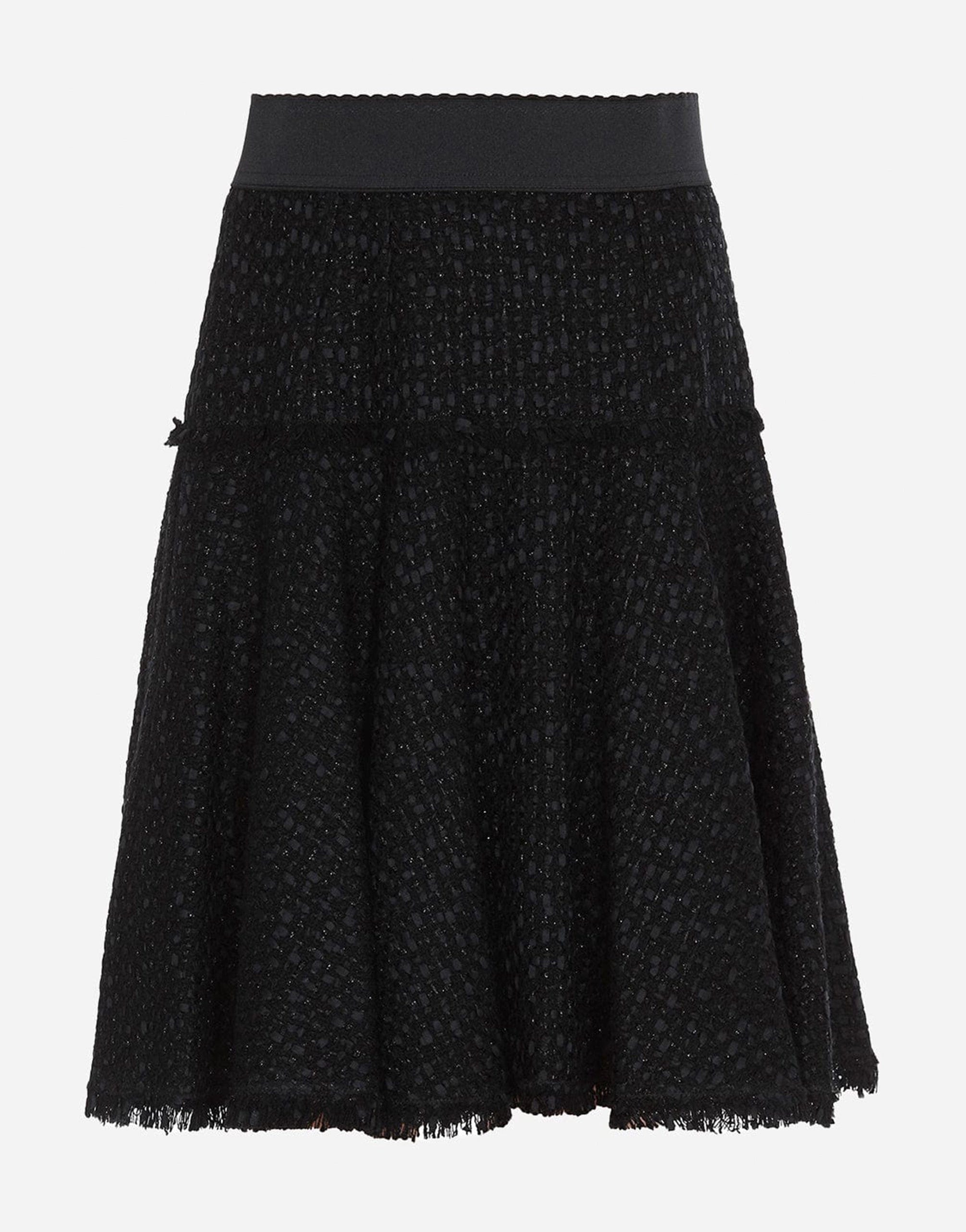 Dolce & Gabbana Flared Tweed Skirt