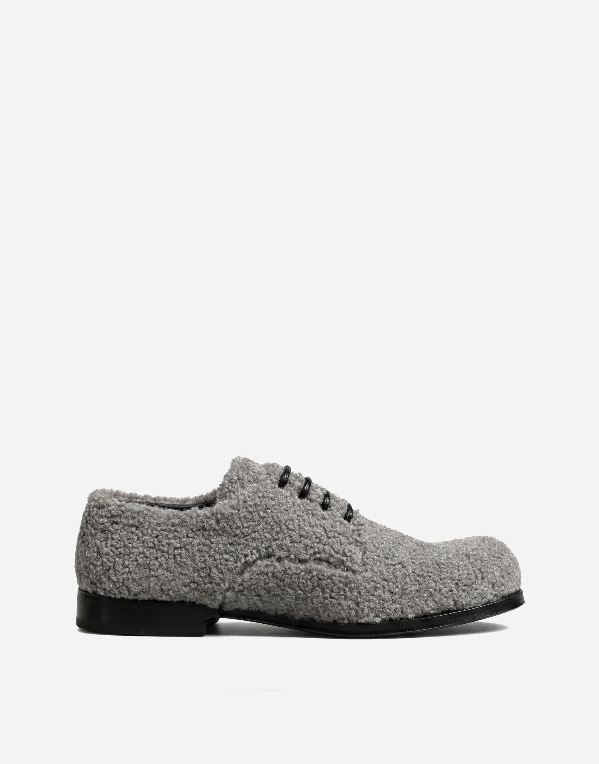 Dolce & Gabbana Fleece-Textured Derby Shoes