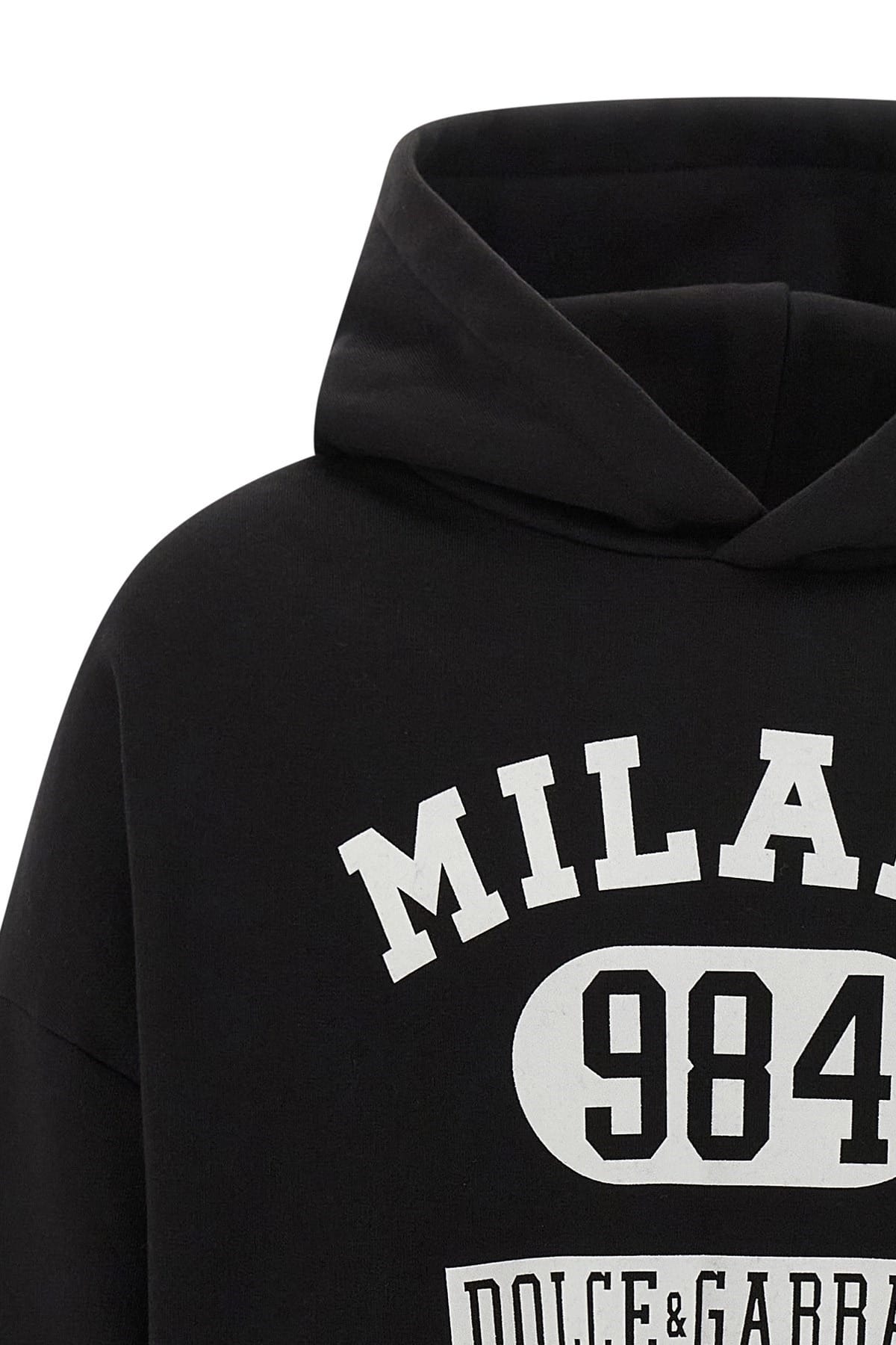 Dolce & Gabbana Dolce & Gabbana Flocked Print Hoodie