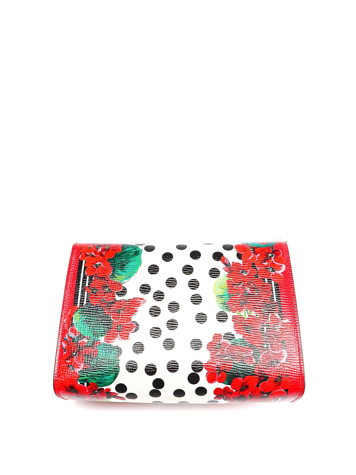 Dolce & Gabbana Floral And Polka-Dot Print Crossbody Bag