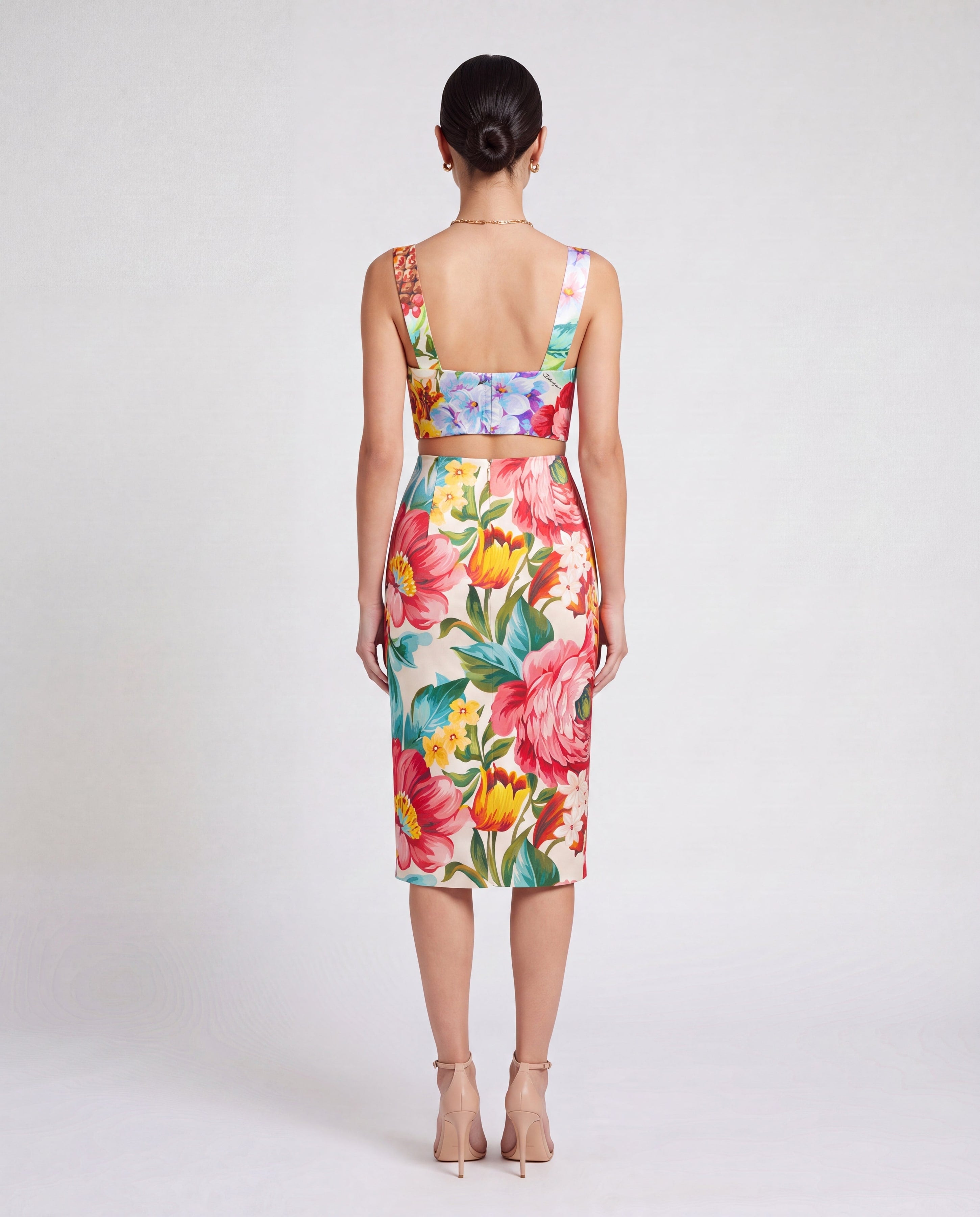 Top corto floreale Dolce & Gabbana
