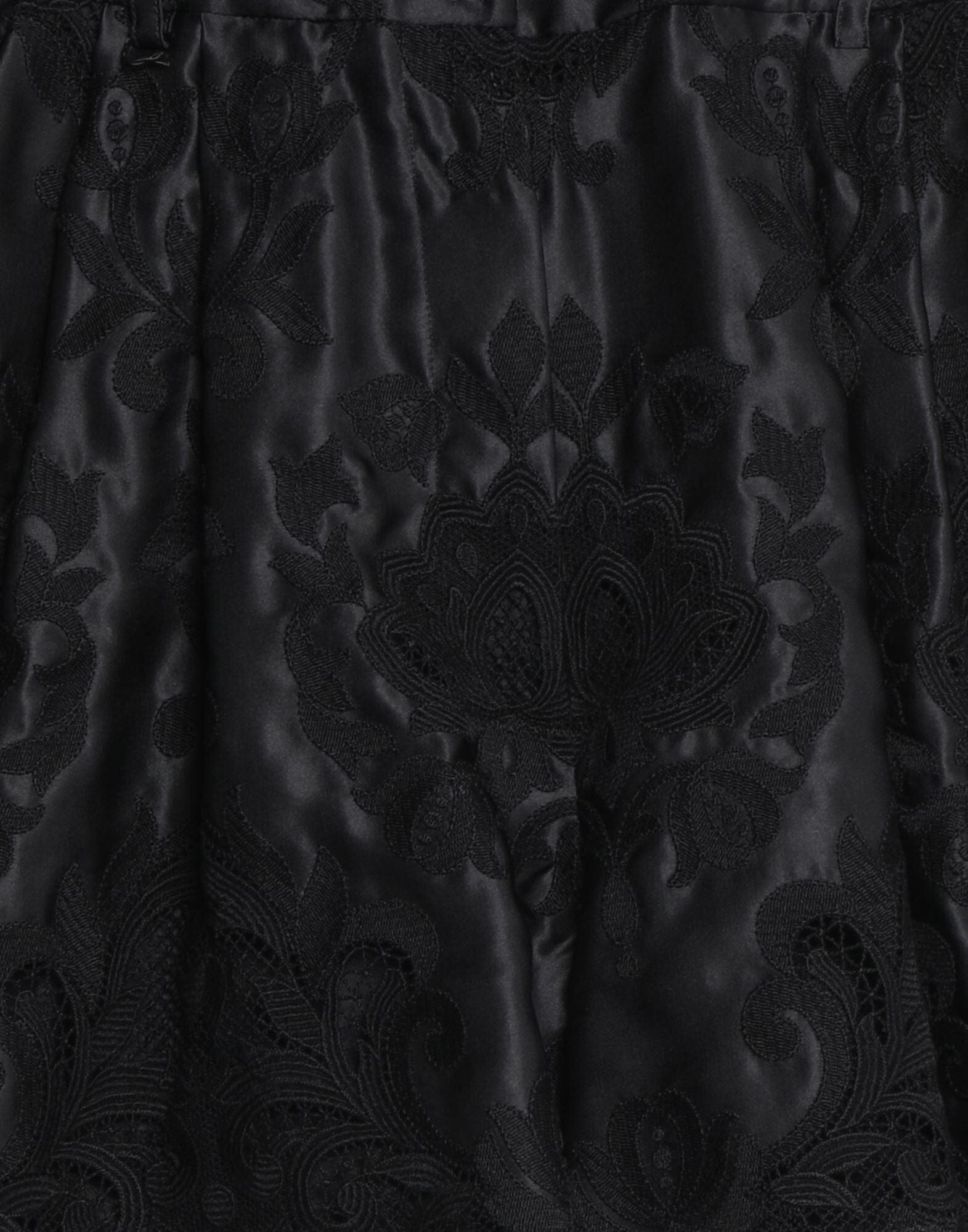 Dolce & Gabbana Floral Embroidery Silk Shorts