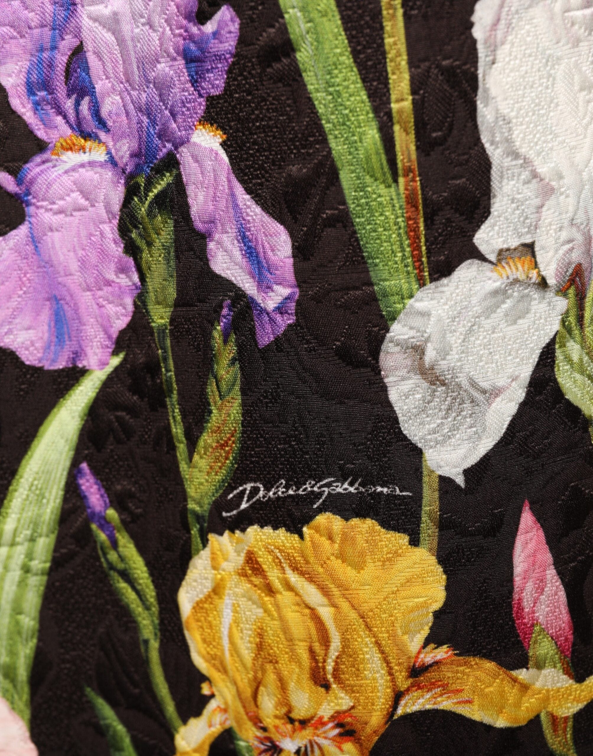 Dolce & Gabbana Floral Jacquard A-Line Mini Dress