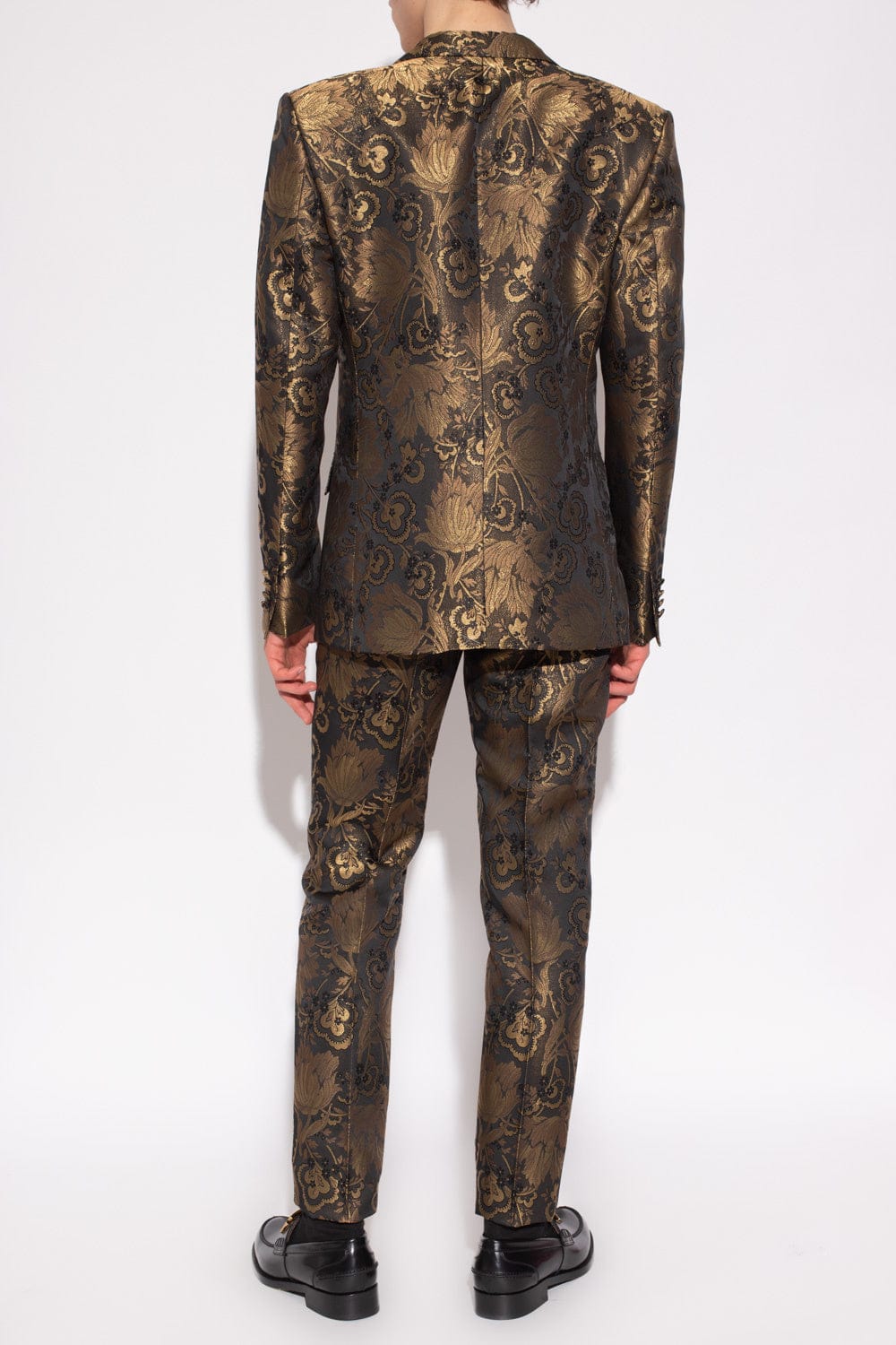 Dolce & Gabbana Floral Jacquard Brocade Tuxedo Suit