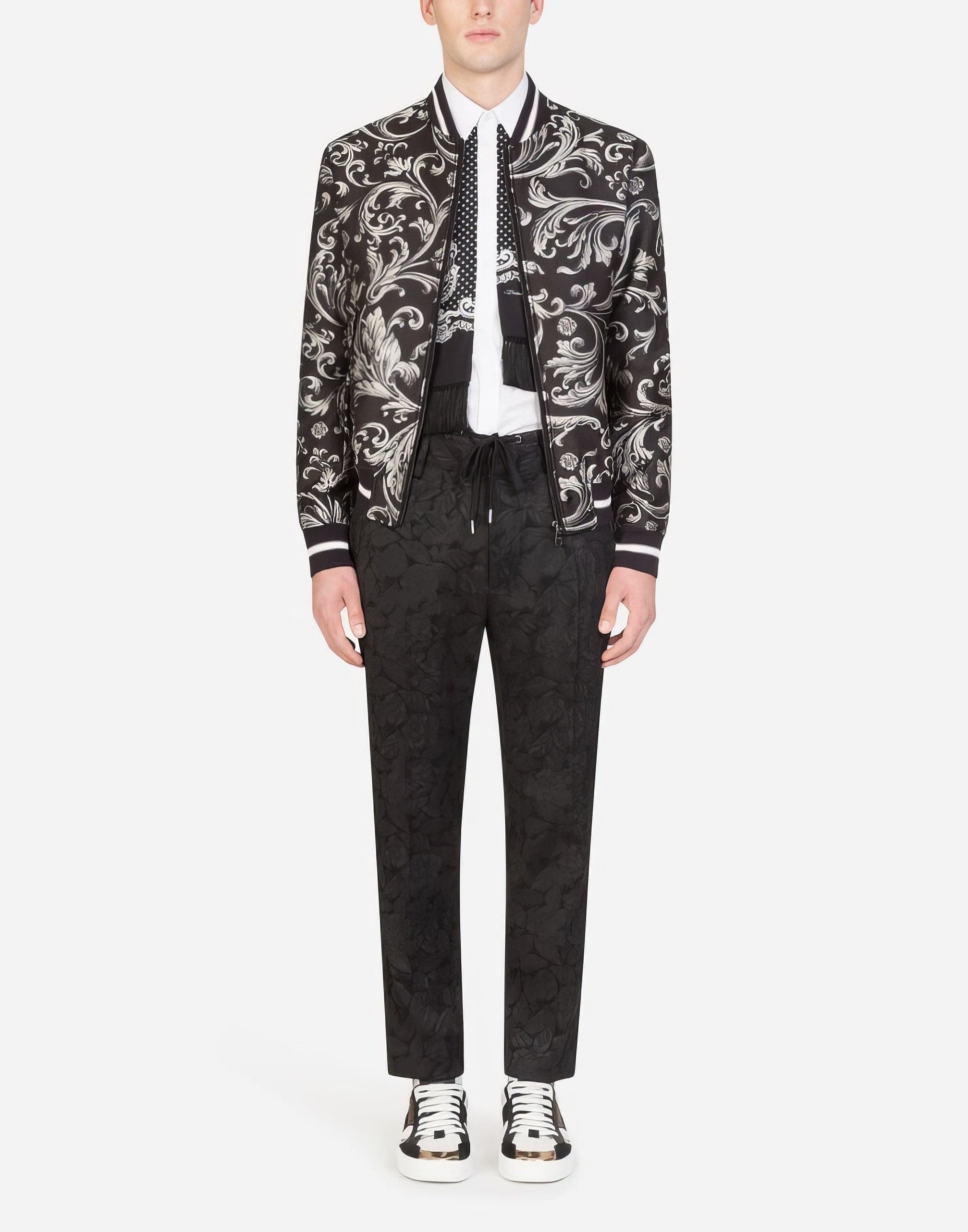 Dolce & Gabbana Floral Jacquard Jogging Pants
