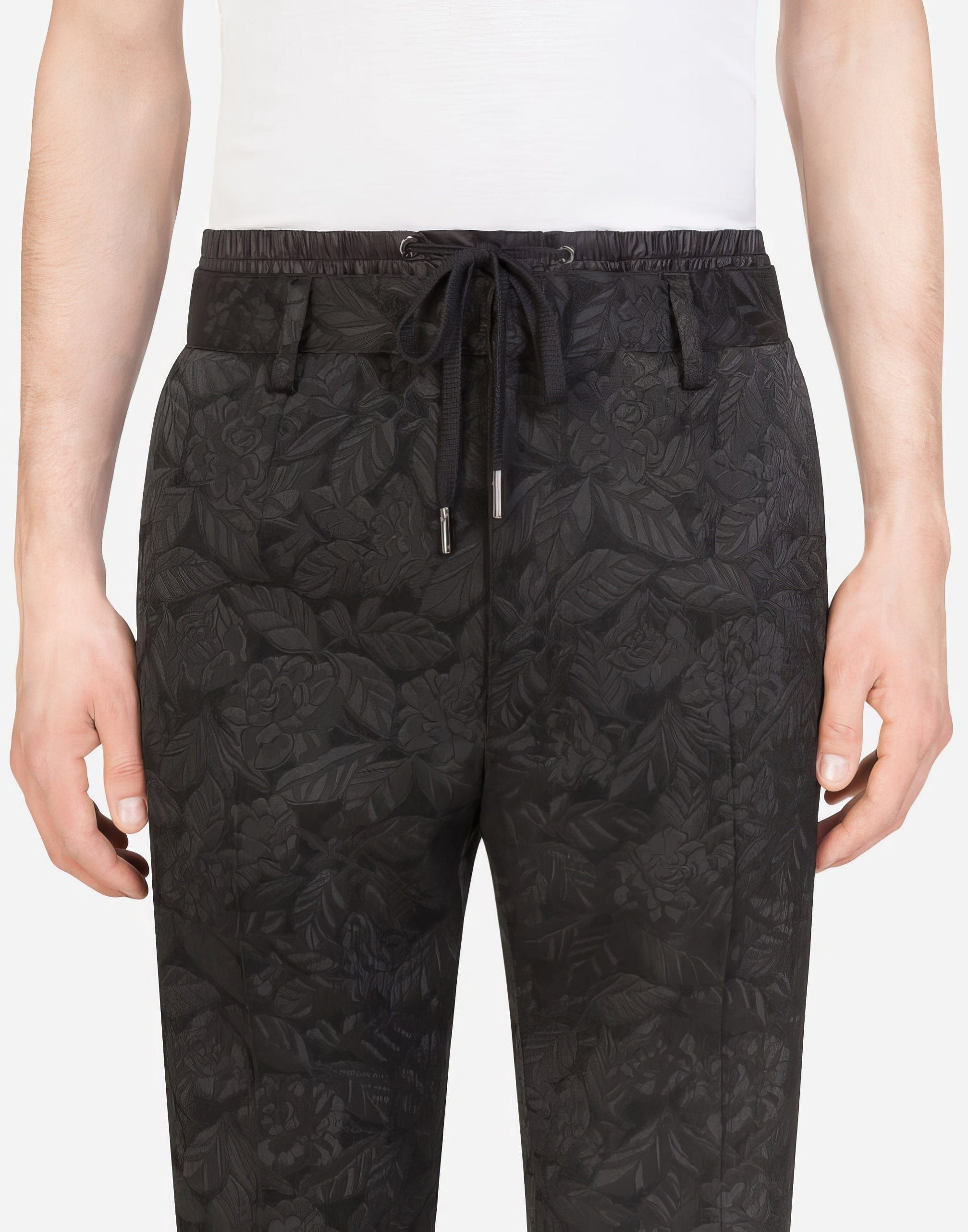 Dolce & Gabbana Floral Jacquard Jogging Pants