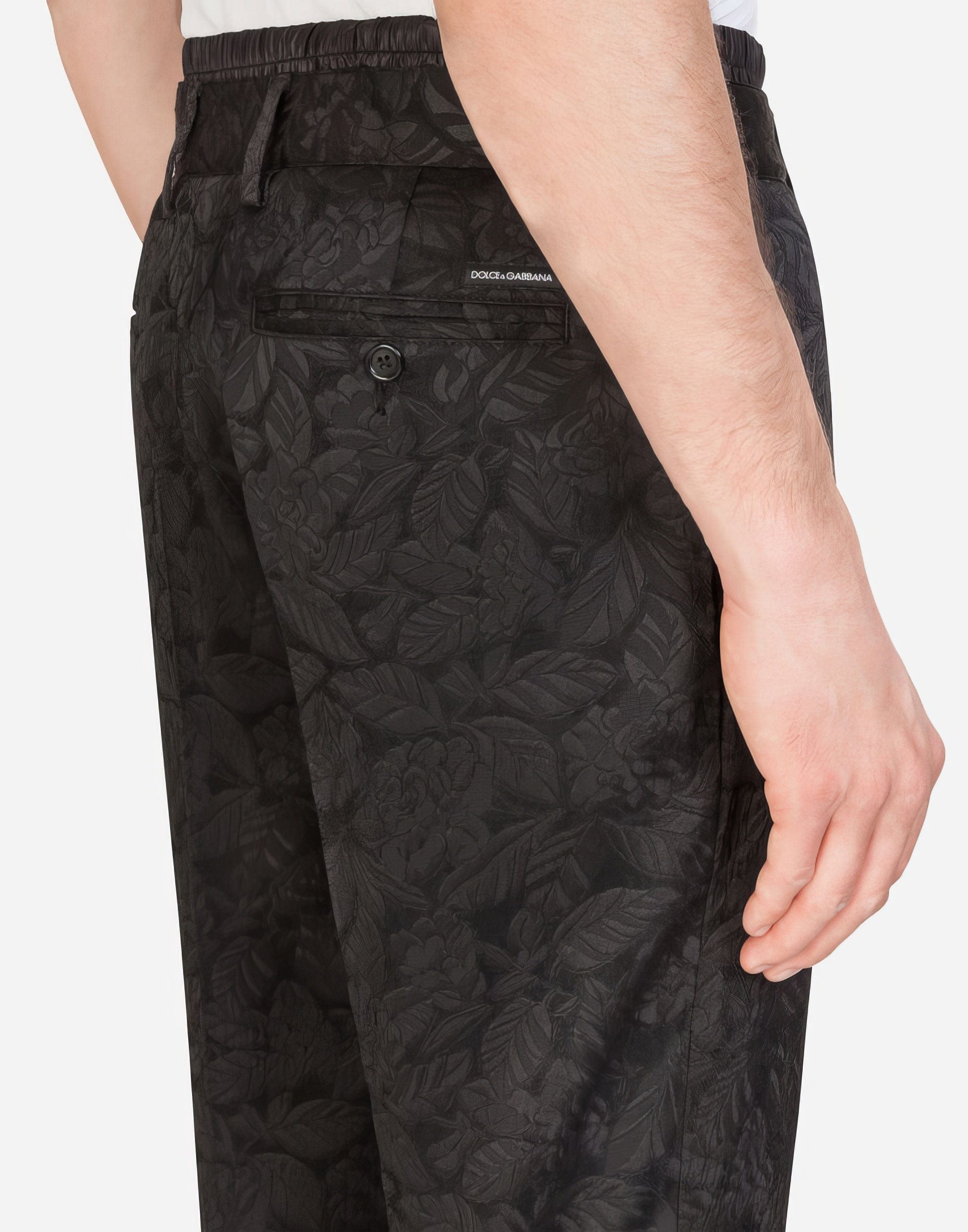 Dolce & Gabbana Floral Jacquard Jogging Pants