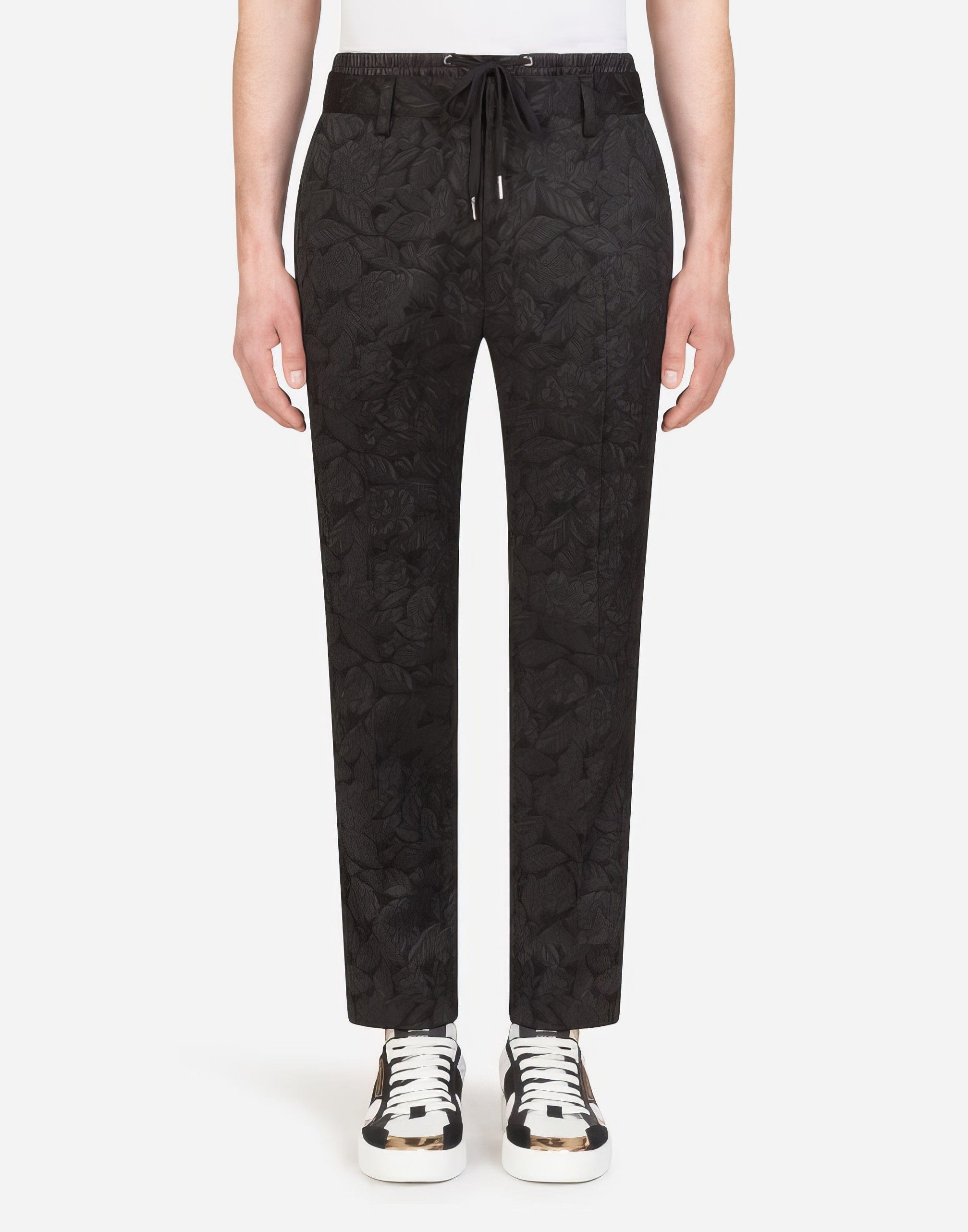 Dolce & Gabbana Floral Jacquard Jogging Pants