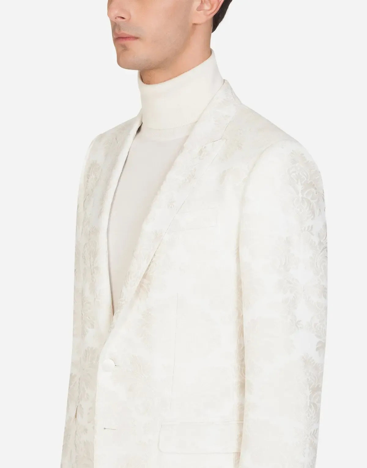 Dolce & Gabbana Dolce & Gabbana Floral Jacquard Martini-Fit Blazer