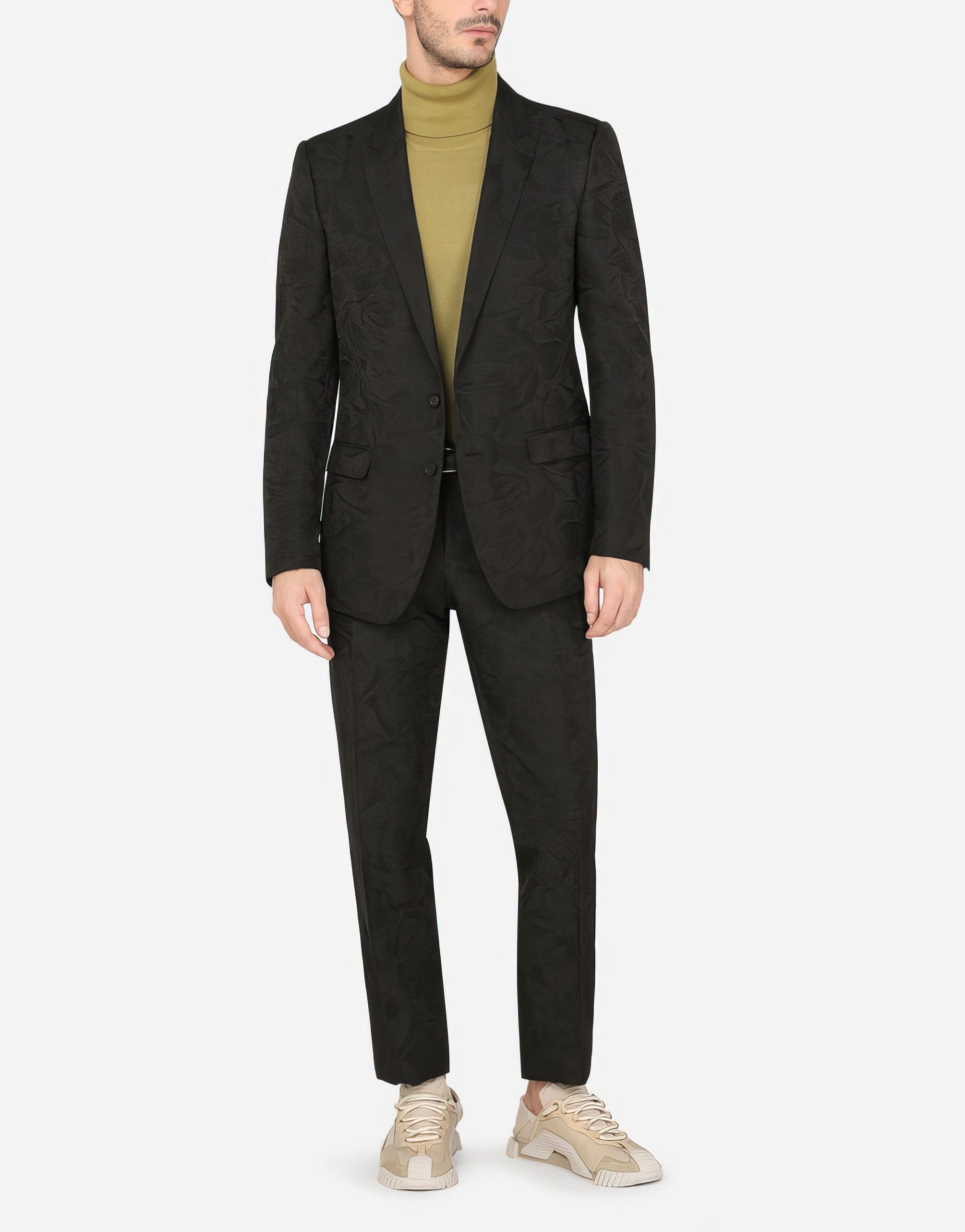 Dolce & Gabbana Floral Jacquard Martini-Fit Suit
