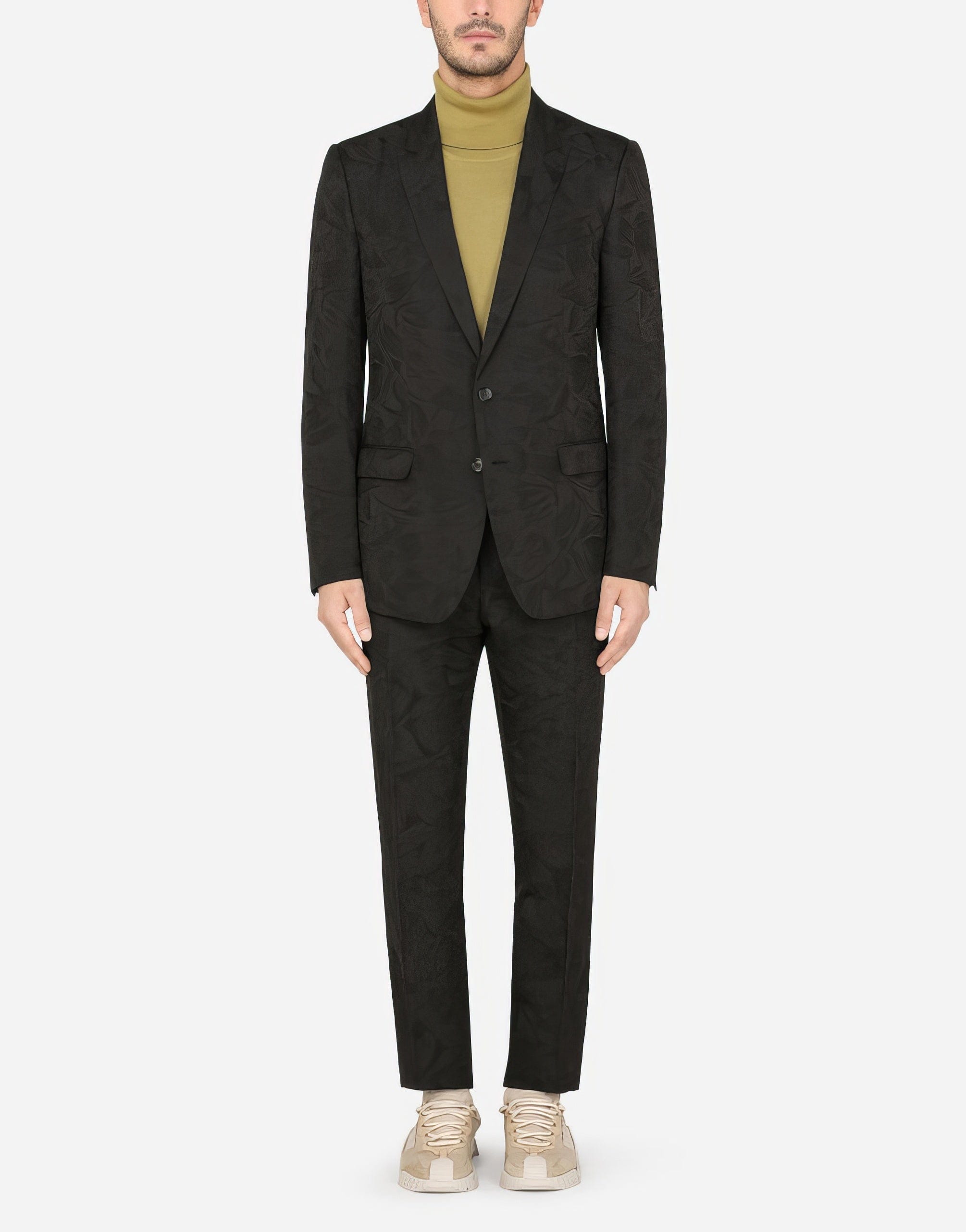 Dolce & Gabbana Floral Jacquard Martini-Fit Suit