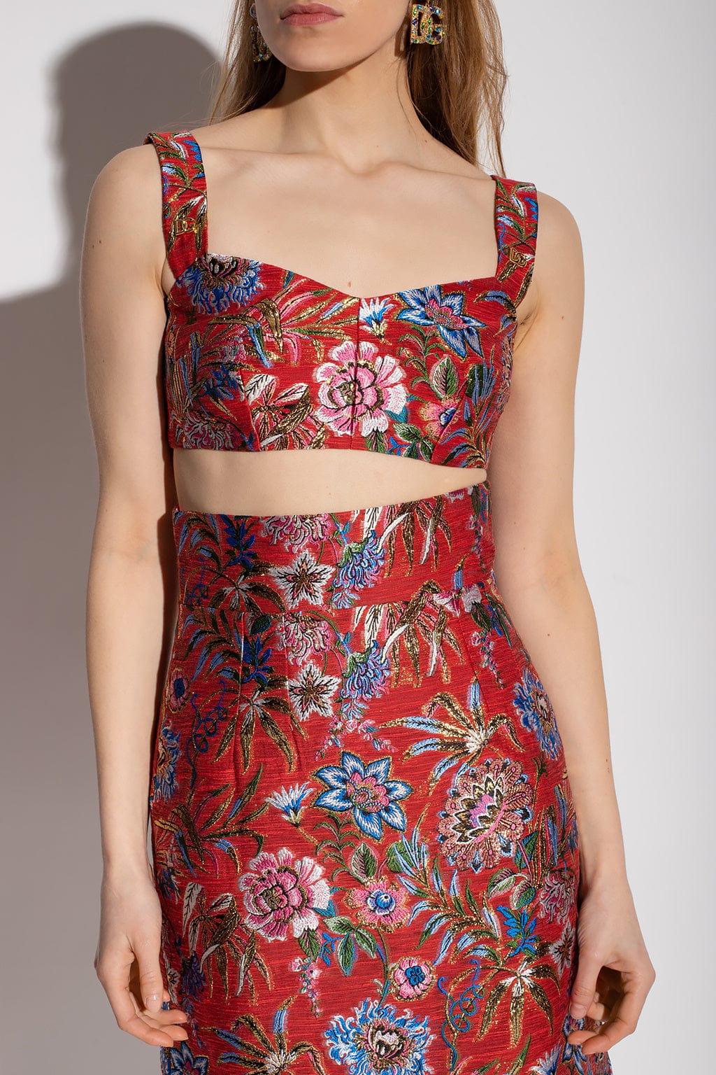 Dolce & Gabbana Floral Jacquard Top