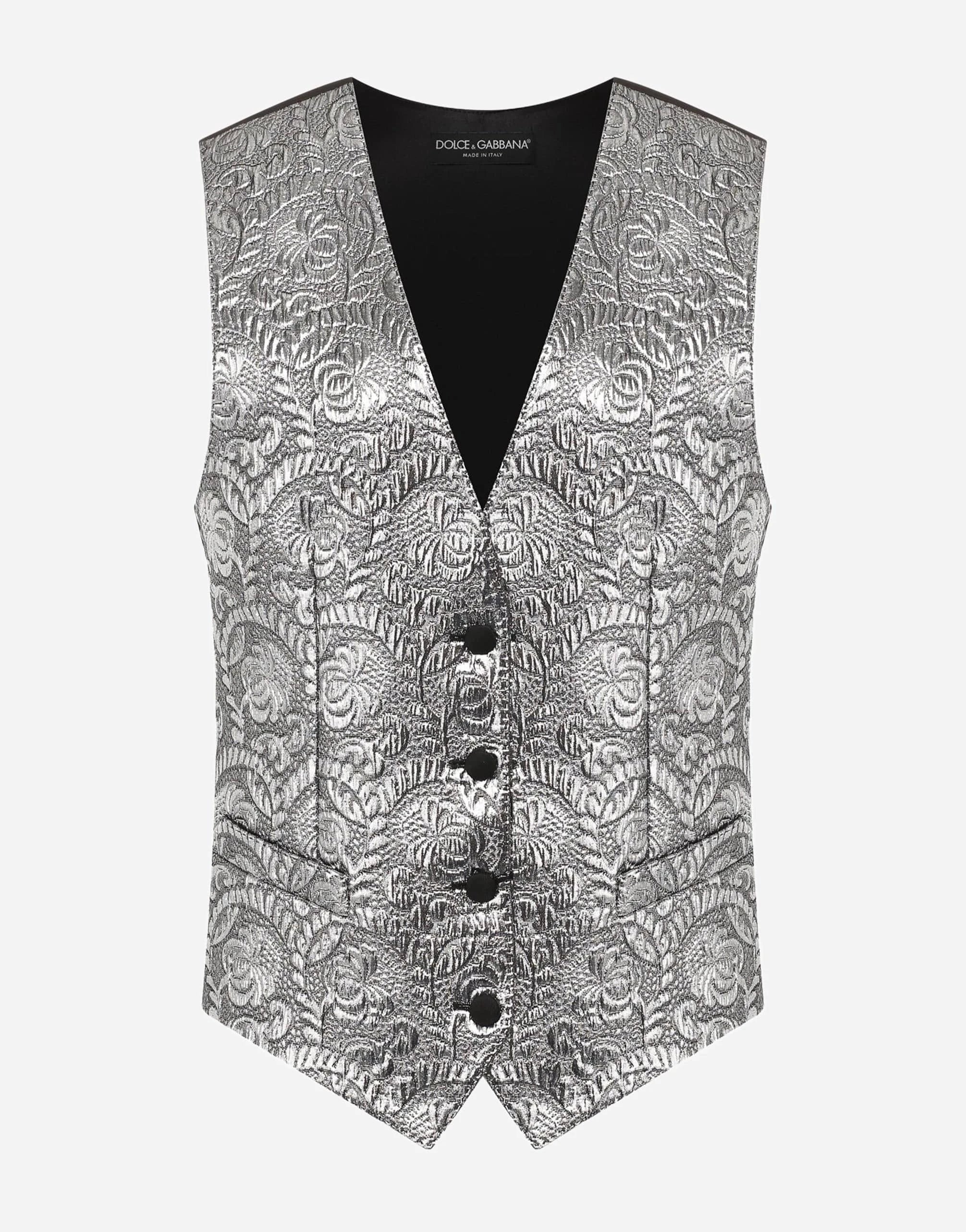 Dolce & Gabbana Floral Jacquard Vest
