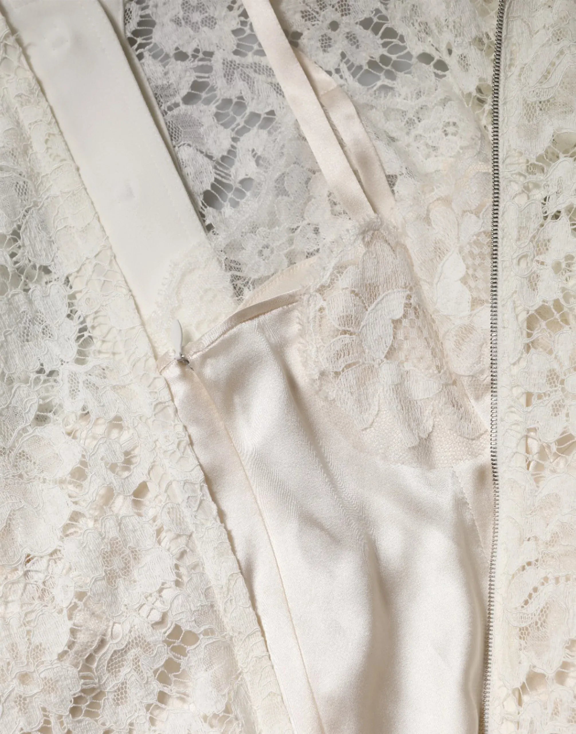 Dolce & Gabbana Floral Lace Collared Mini Dress