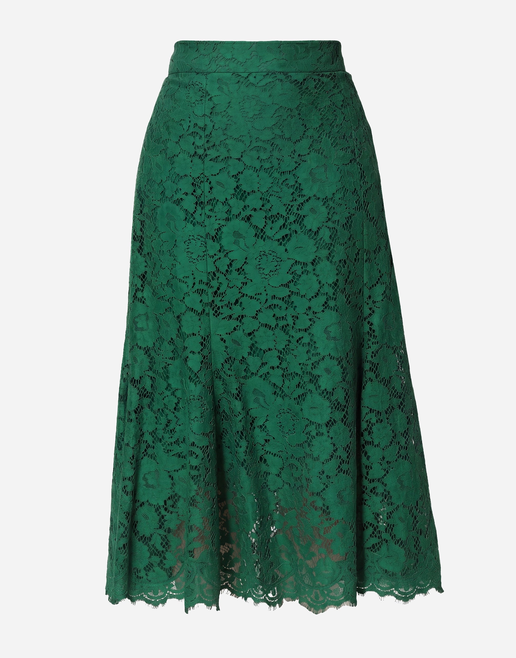 Dolce & Gabbana Midirock aus floraler Spitze