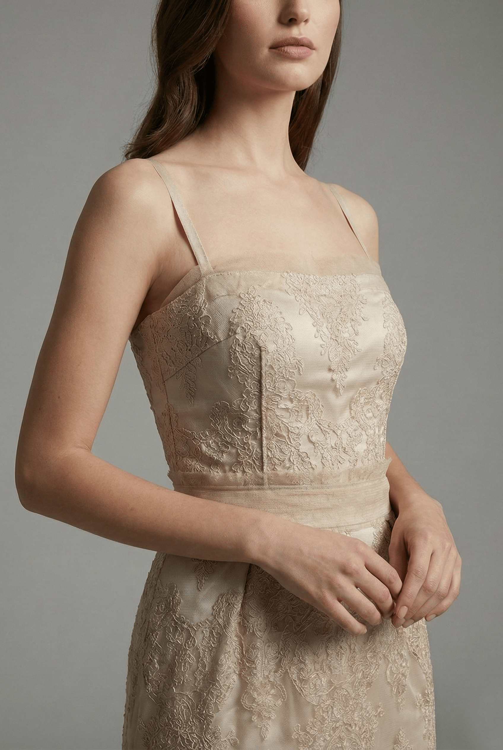 Dolce & Gabbana Floral Lace Sheath Maxi Dress