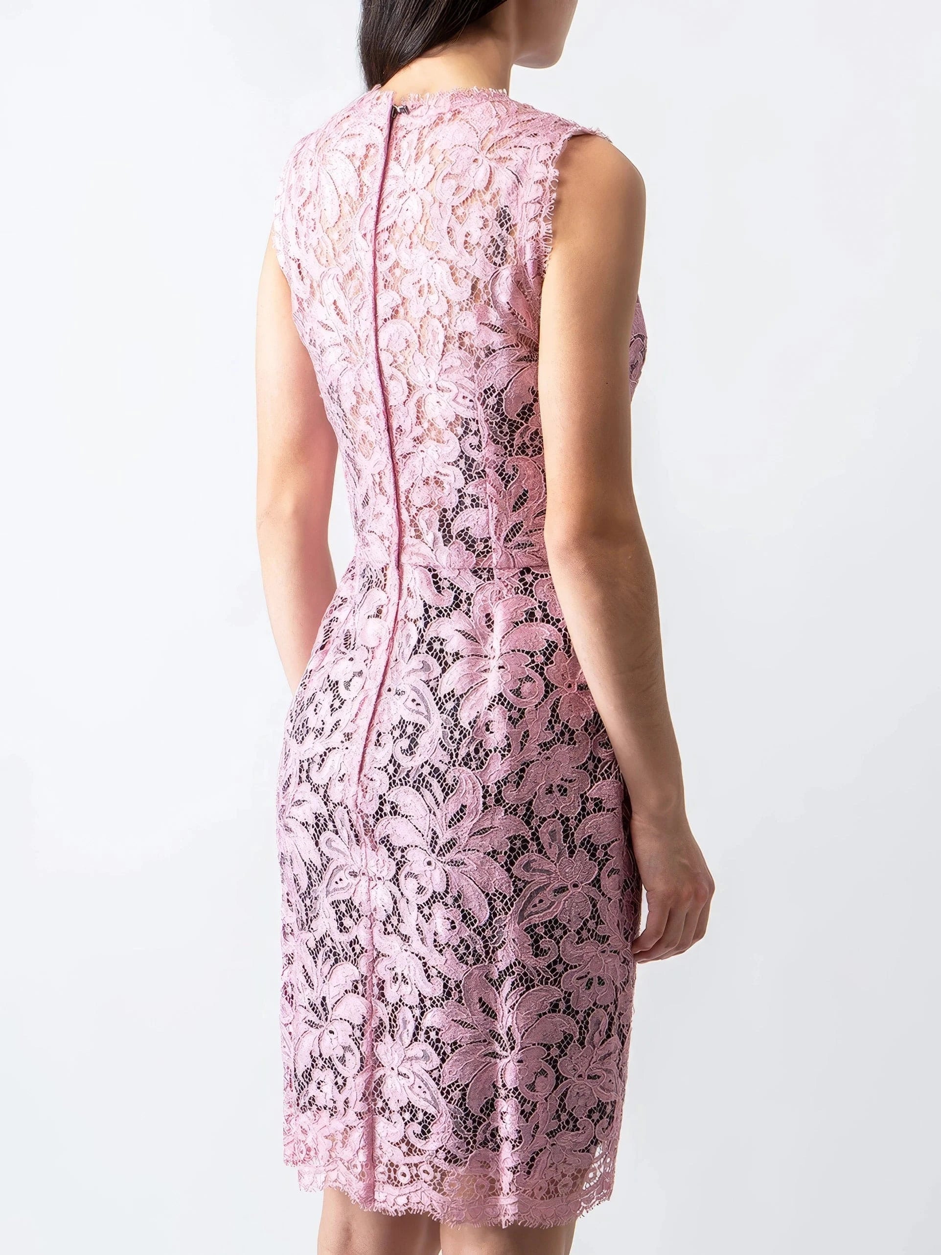 Dolce & Gabbana Floral Lace Sleeveless Minidress
