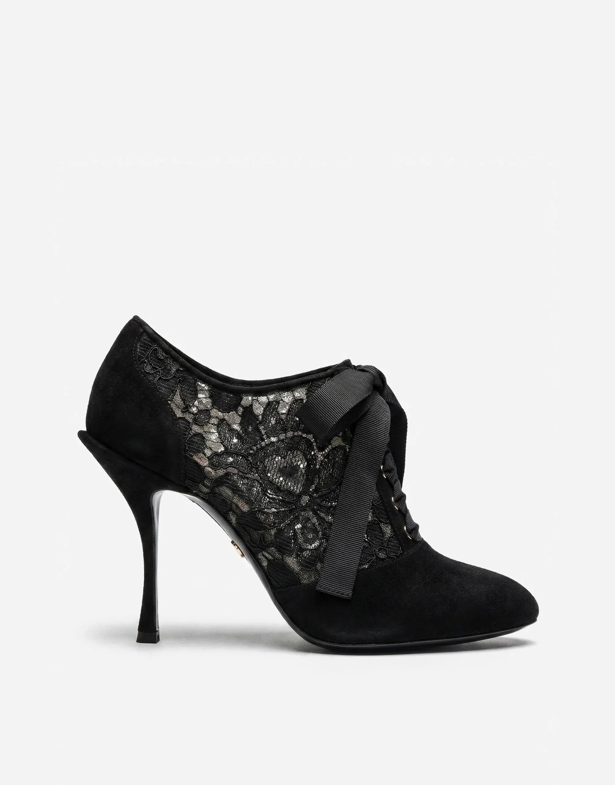 Dolce & Gabbana フローラルレースアップパンプス | Sendegaro US