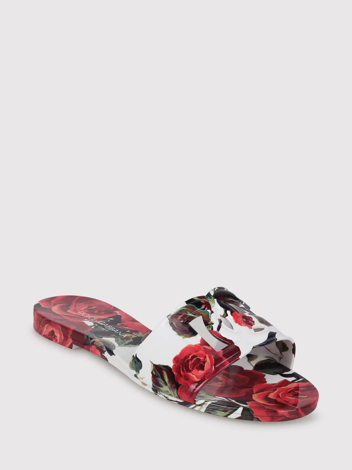 Dolce & Gabbana Floral-Print Beachwear Slides