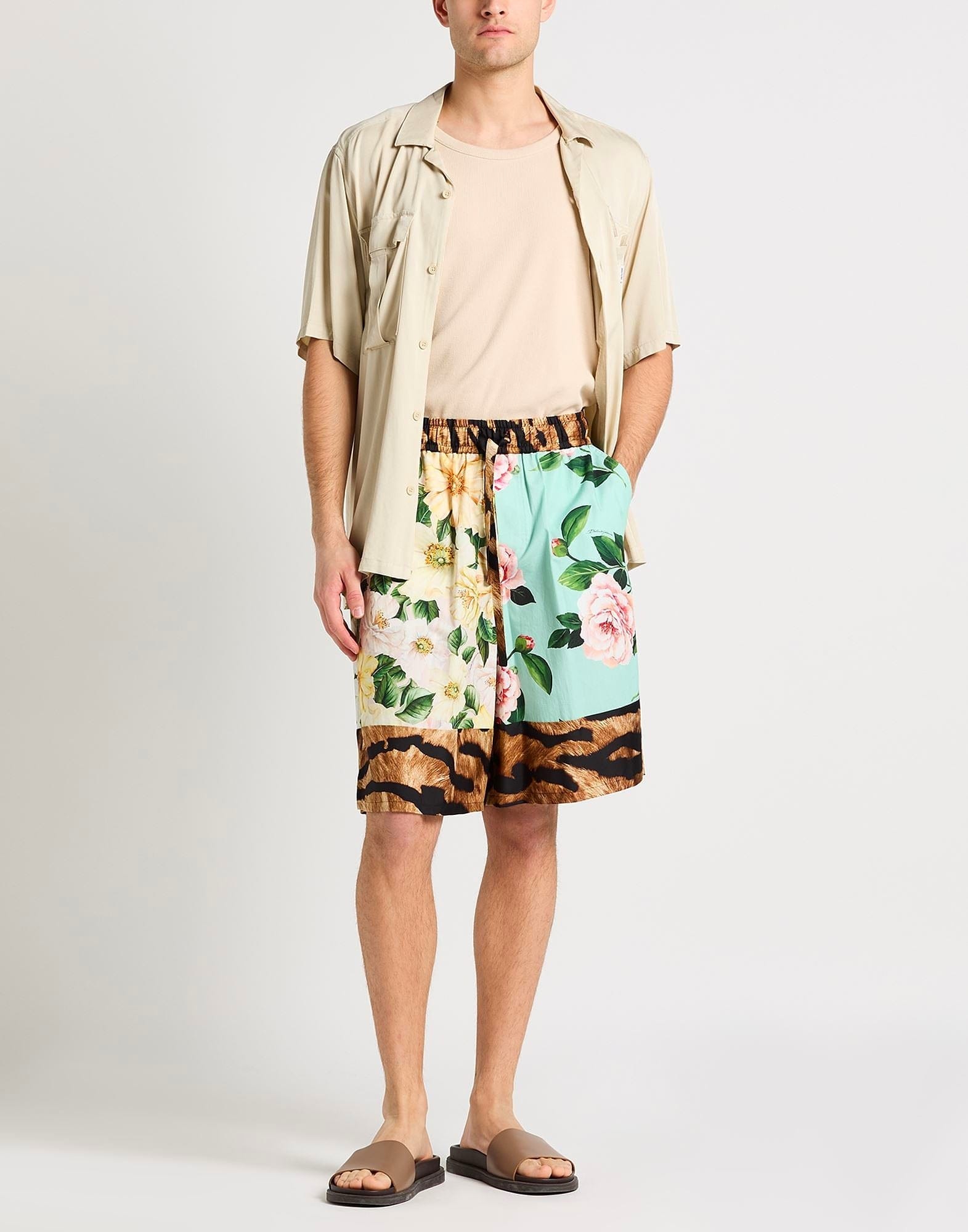 Dolce & Gabbana Floral-Print Bermuda Shorts
