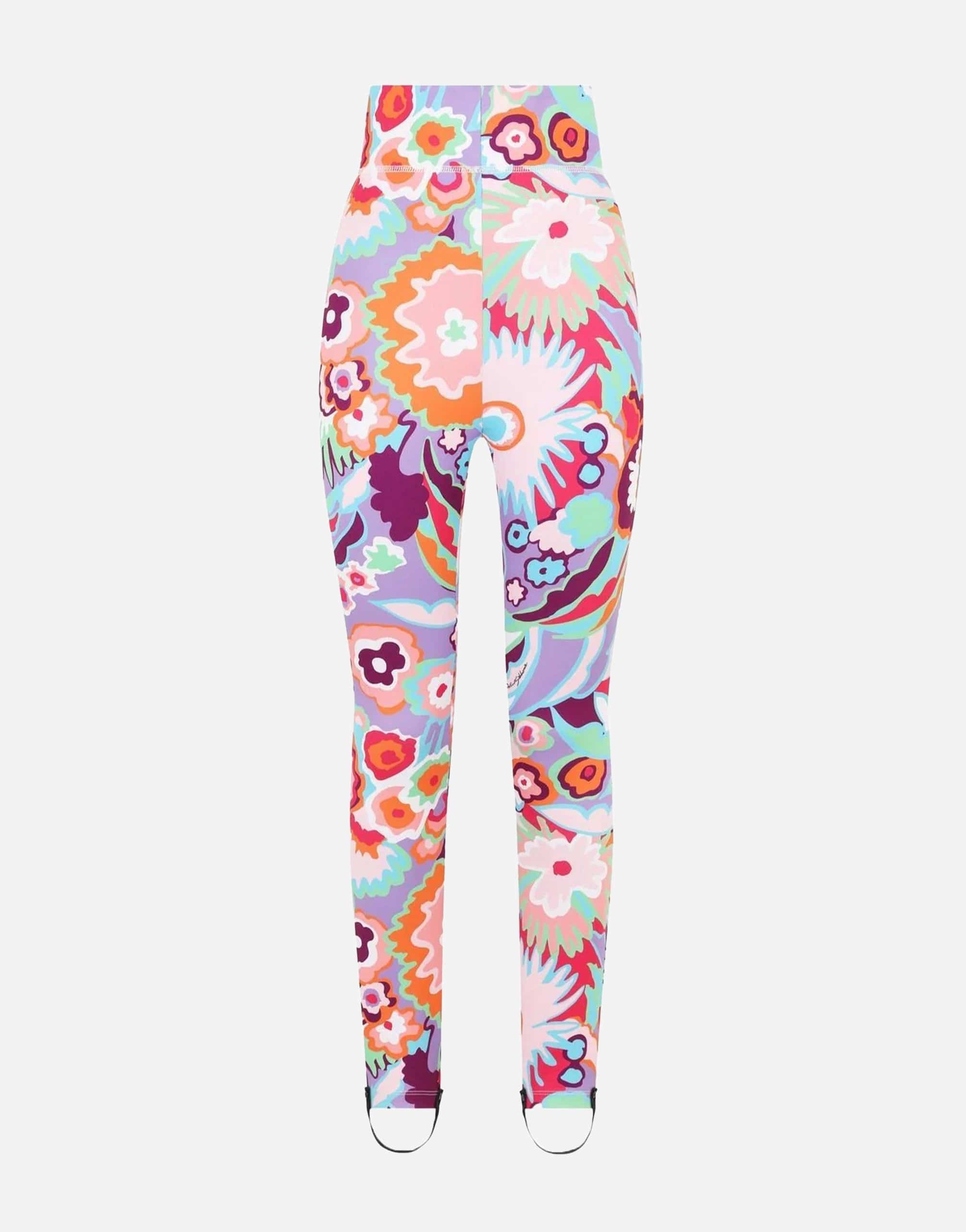 Dolce & Gabbana Floral-Print High-Waisted Leggings