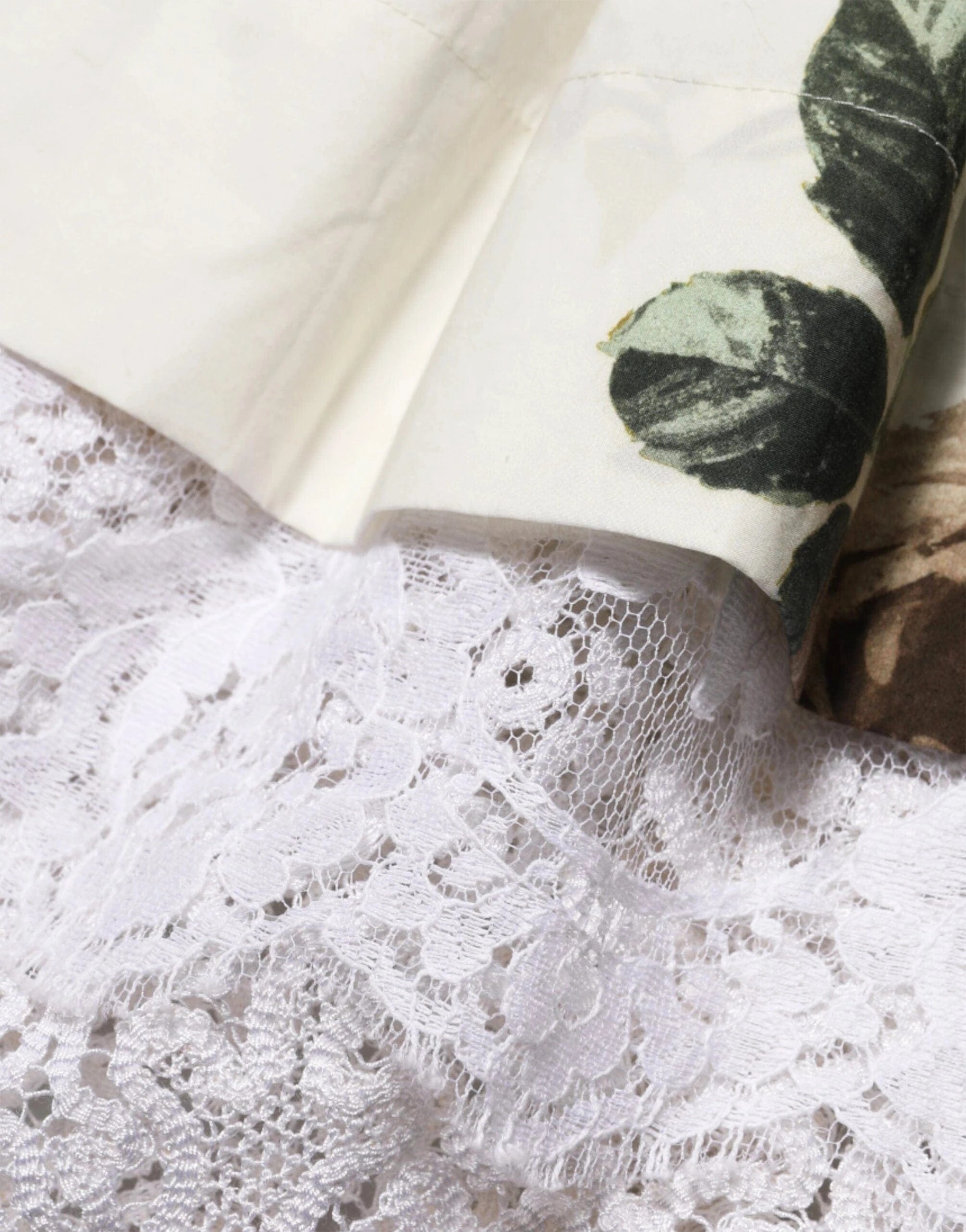 Dolce & Gabbana Floral-Print Lace Off-The-Shoulder Mini Dress