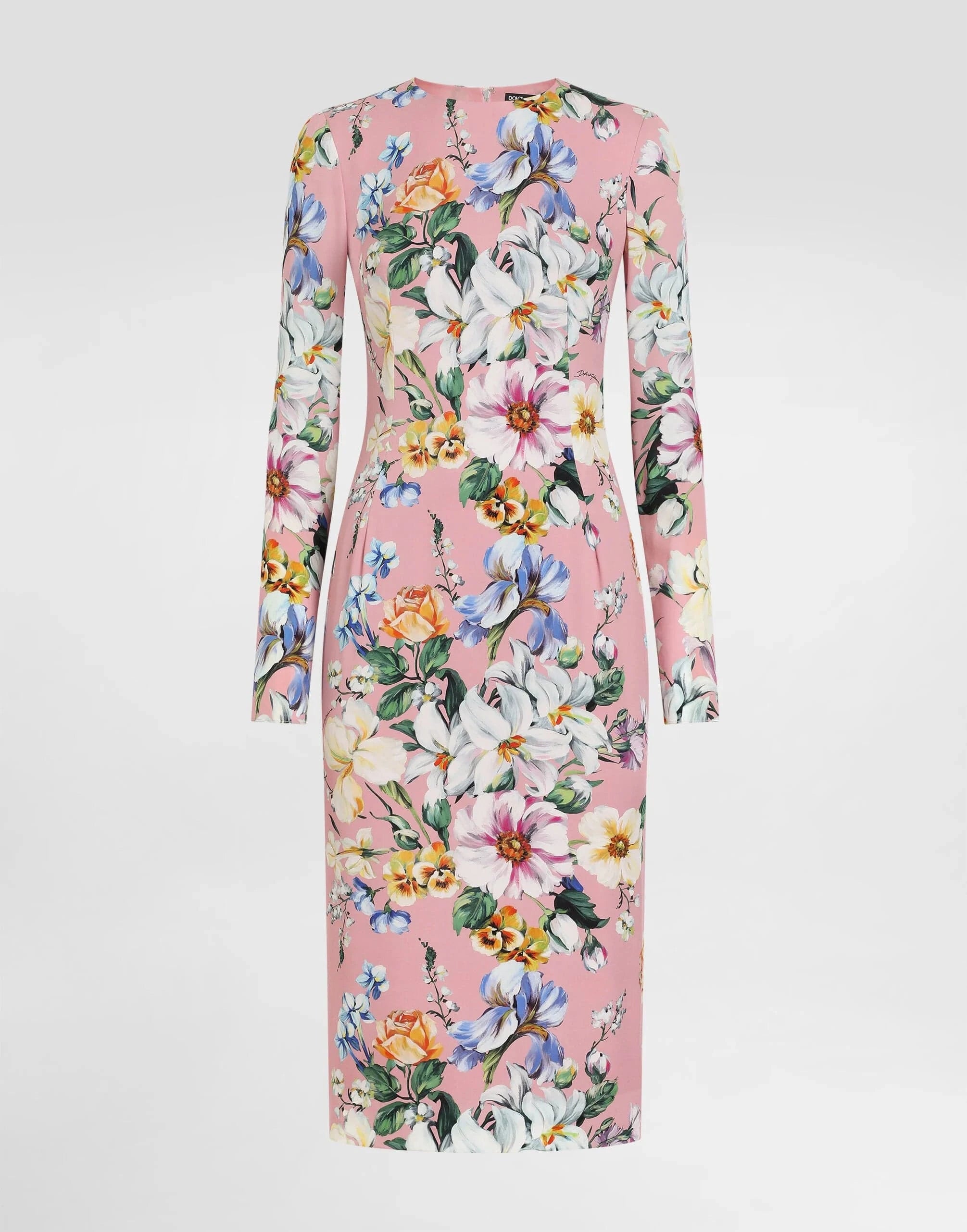 Dolce & Gabbana Floral-Print Sheath Midi Dress