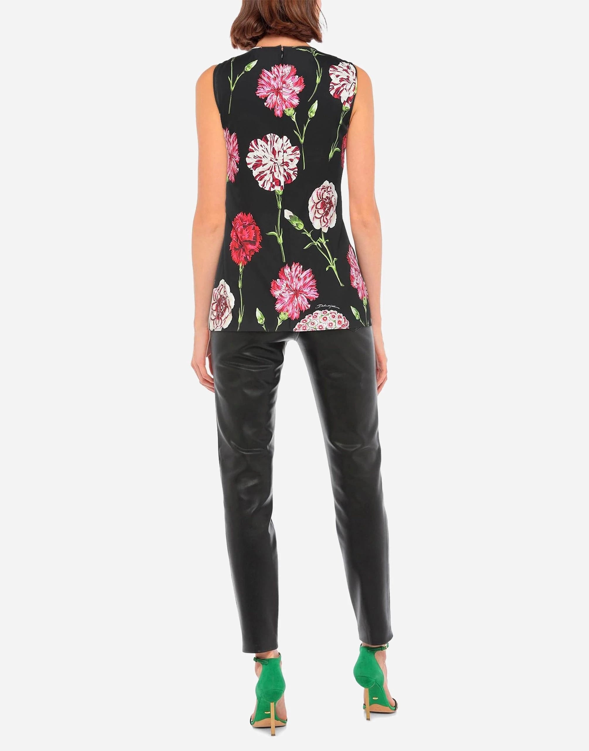 Dolce & Gabbana Floral-Print Sleeveless Top