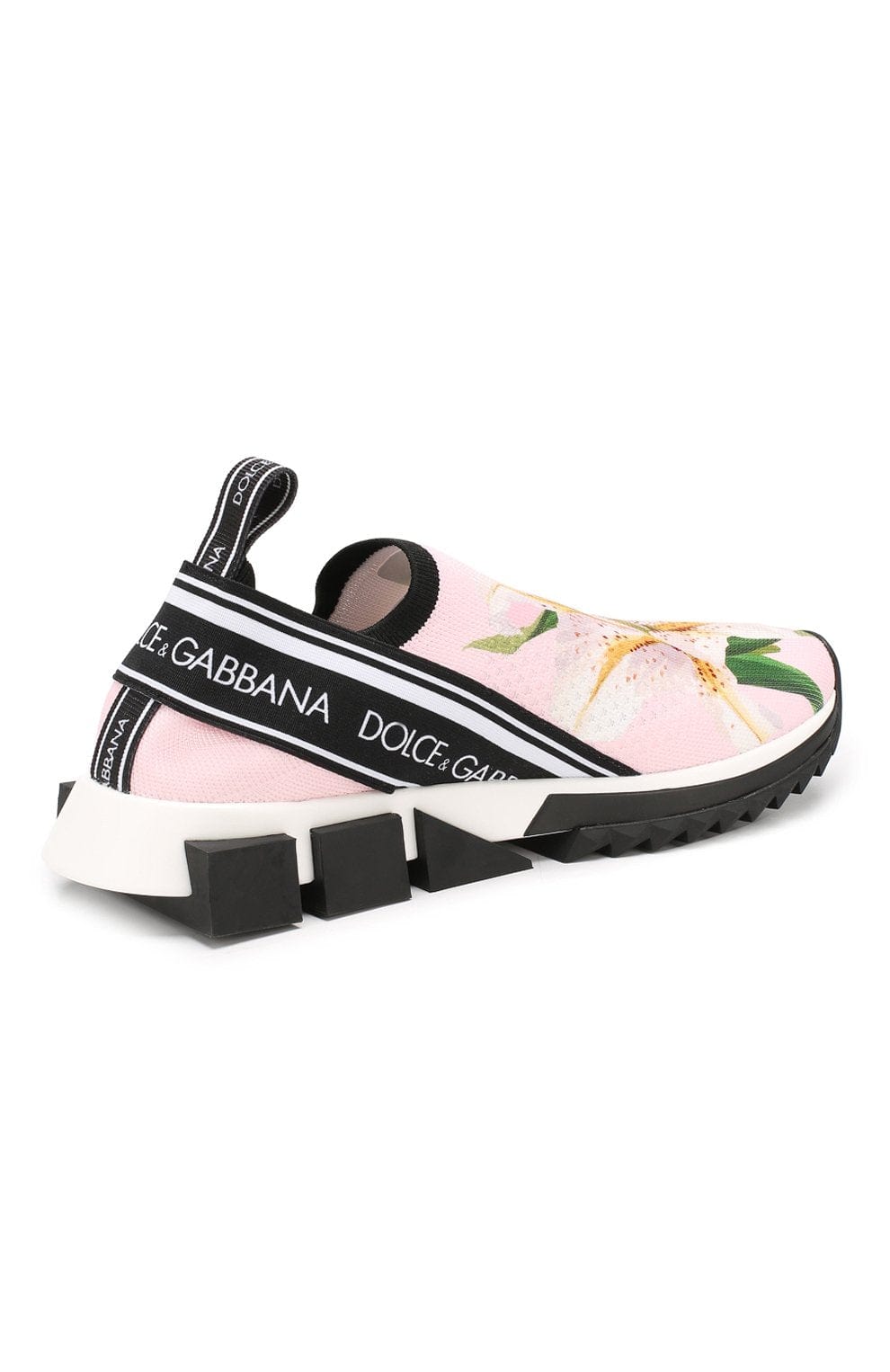 Dolce & Gabbana Floral-Print Sorrento Low-Top Sneakers